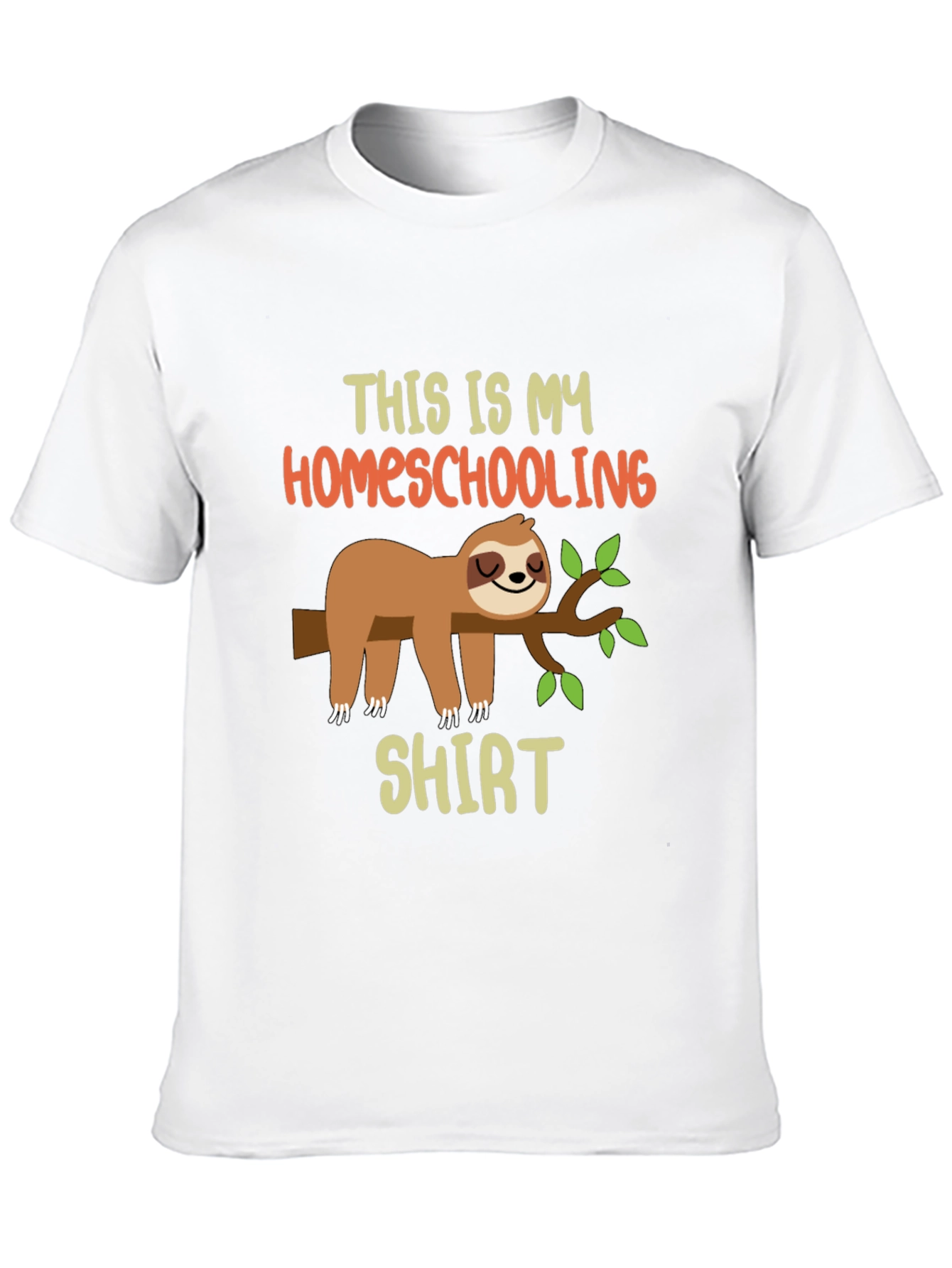 Homeschooling Sloth T-Shirt