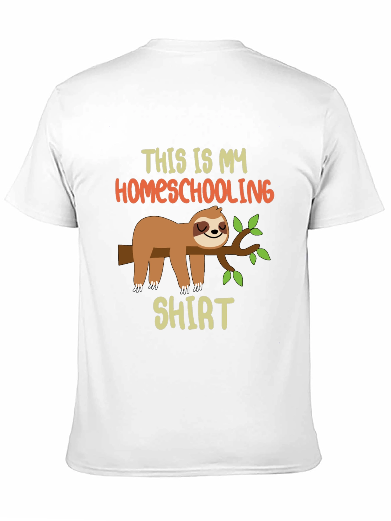 Homeschooling Sloth T-Shirt