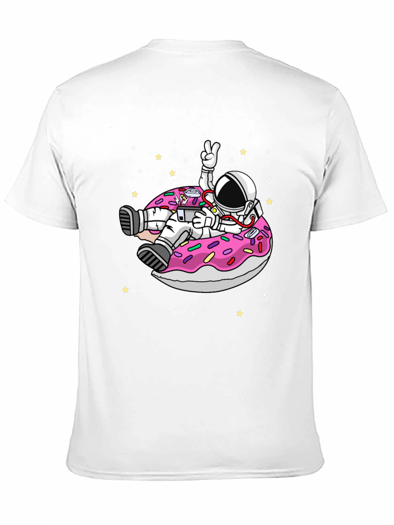 Astronaut Donut T-Shirt - Space Fun