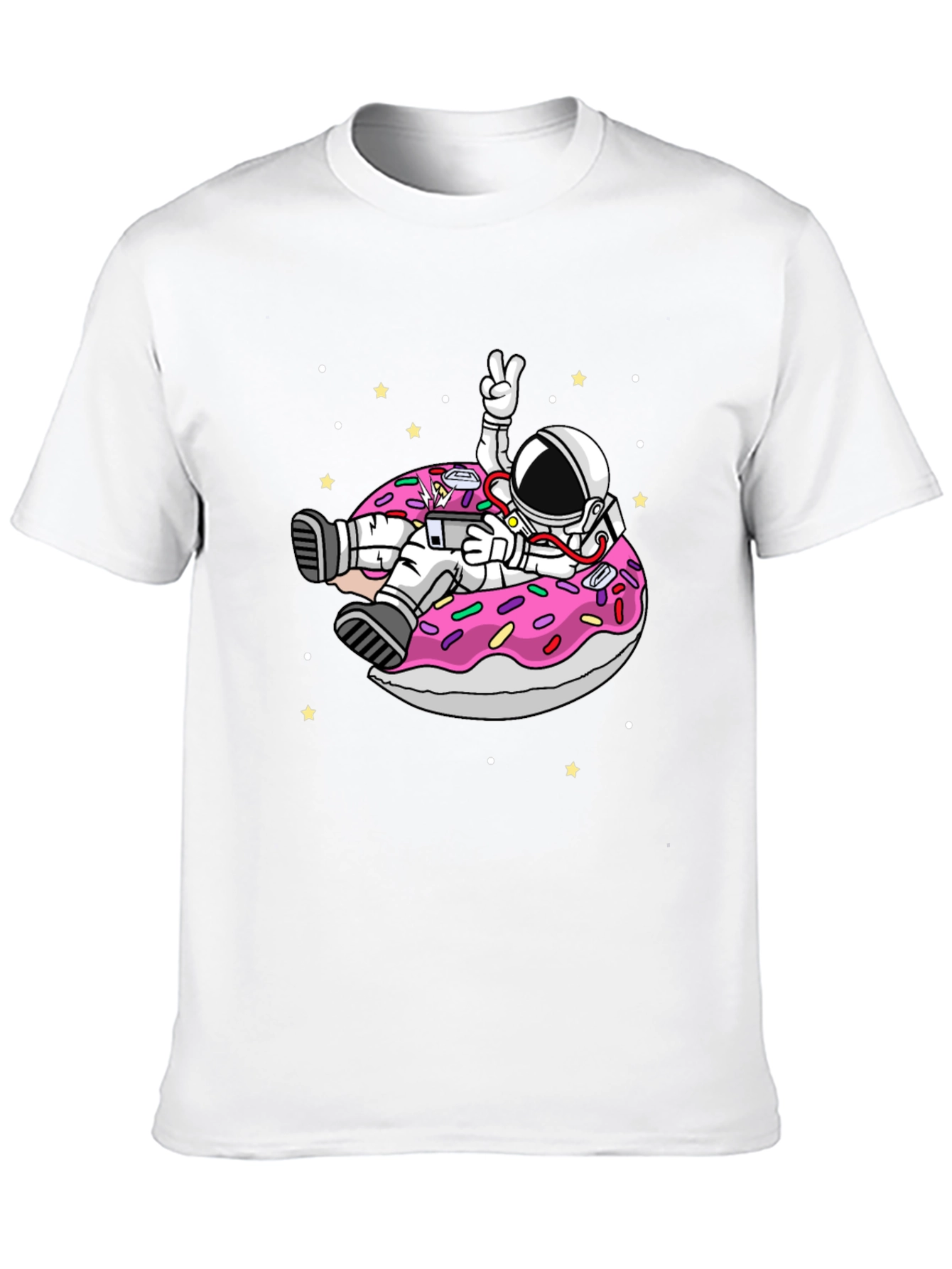 Astronaut Donut T-Shirt - Space Fun