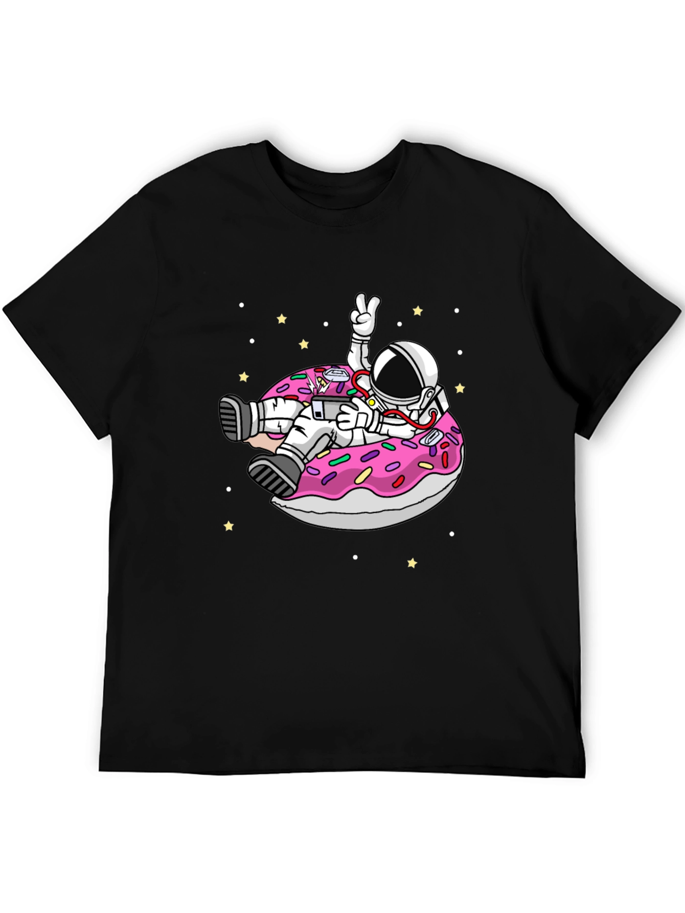 Astronaut Donut T-Shirt - Space Fun