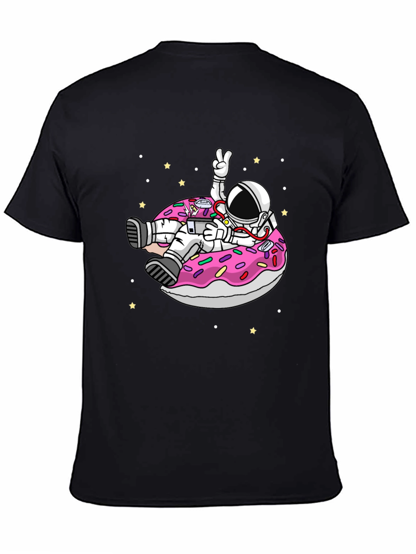 Astronaut Donut T-Shirt - Space Fun