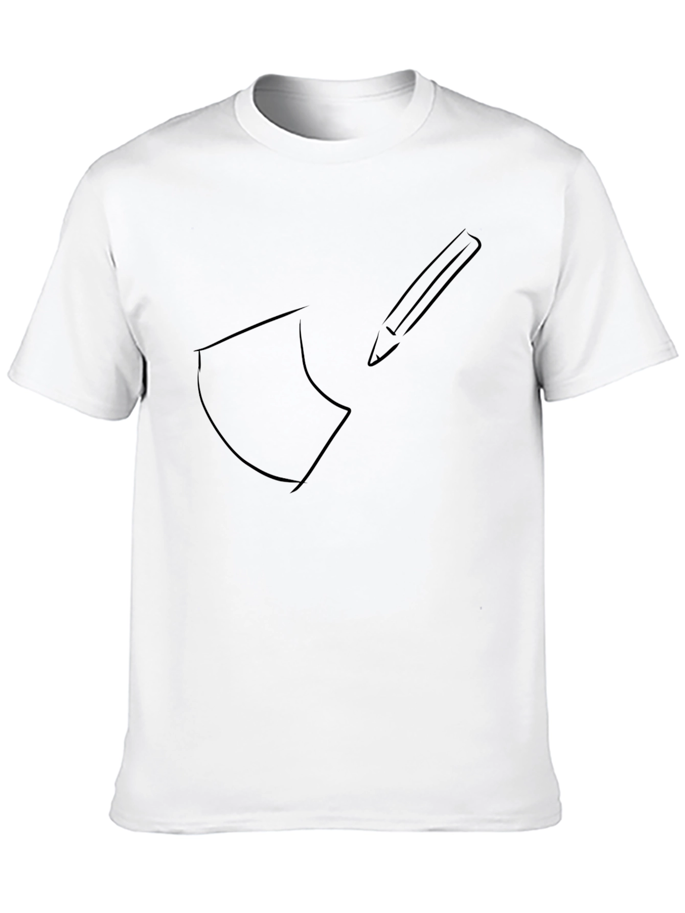 Axe & Pencil Black Graphic Tee