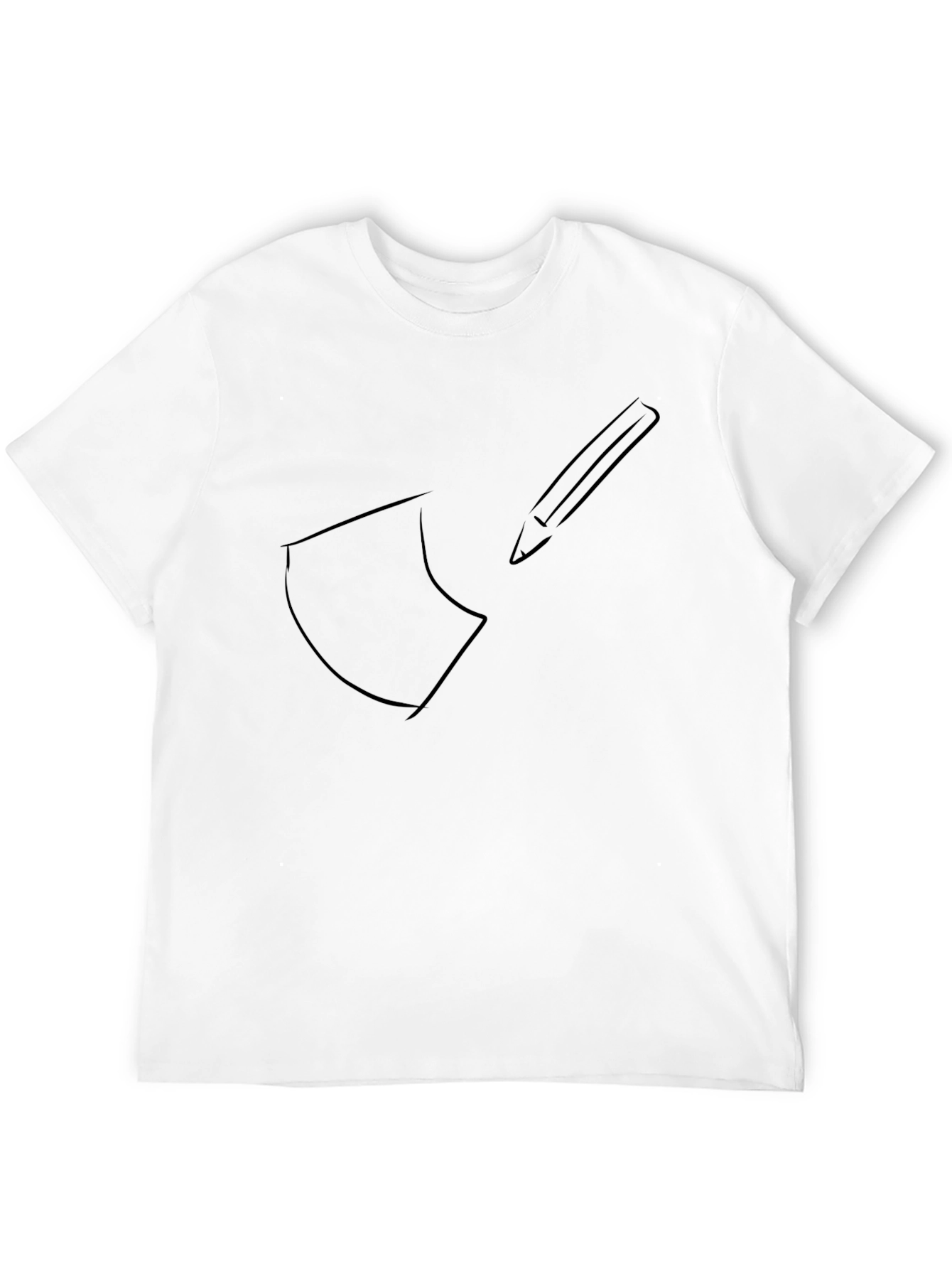 Axe & Pencil Black Graphic Tee