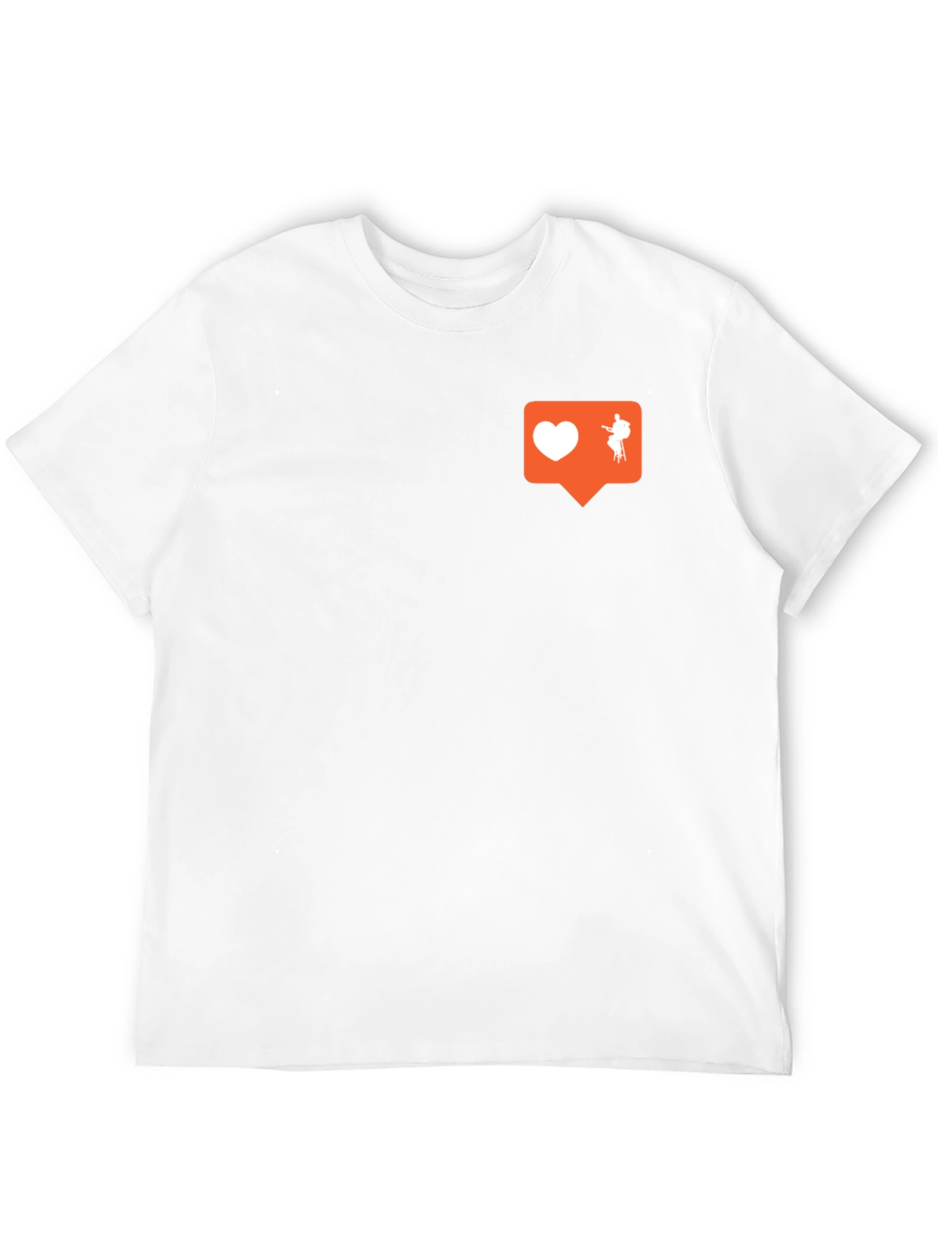 Stylish Black Graphic Tee - Love & Music