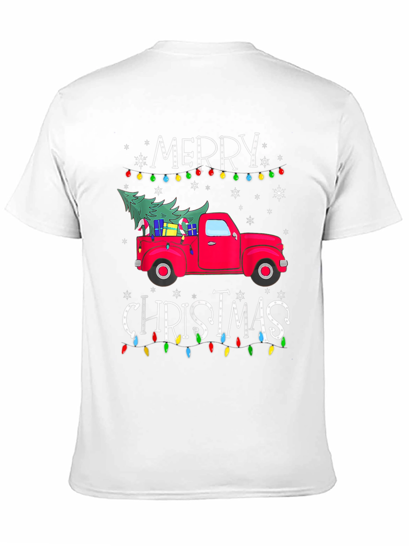 Festive Christmas Truck Graphic T-Shirt