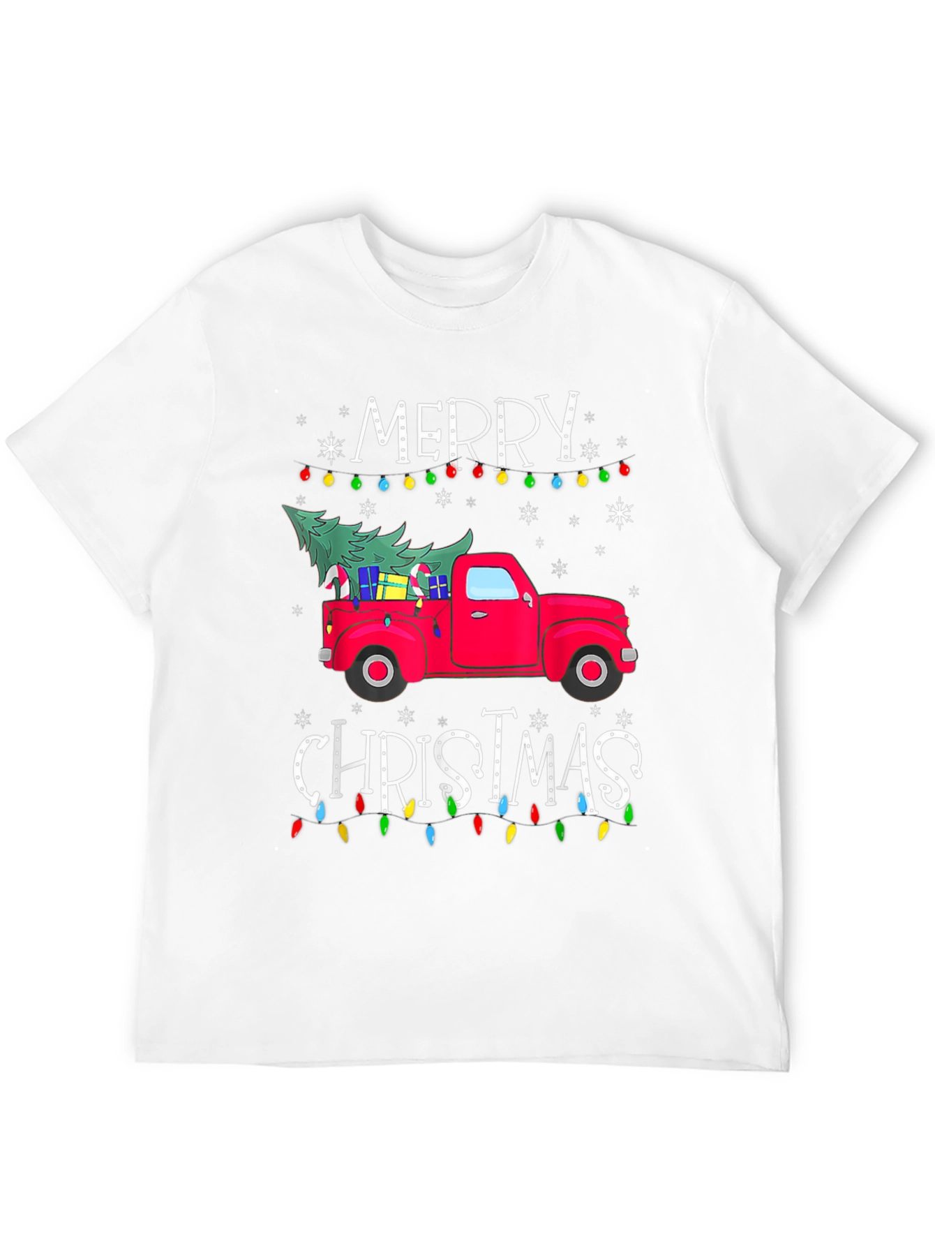 Festive Christmas Truck Graphic T-Shirt
