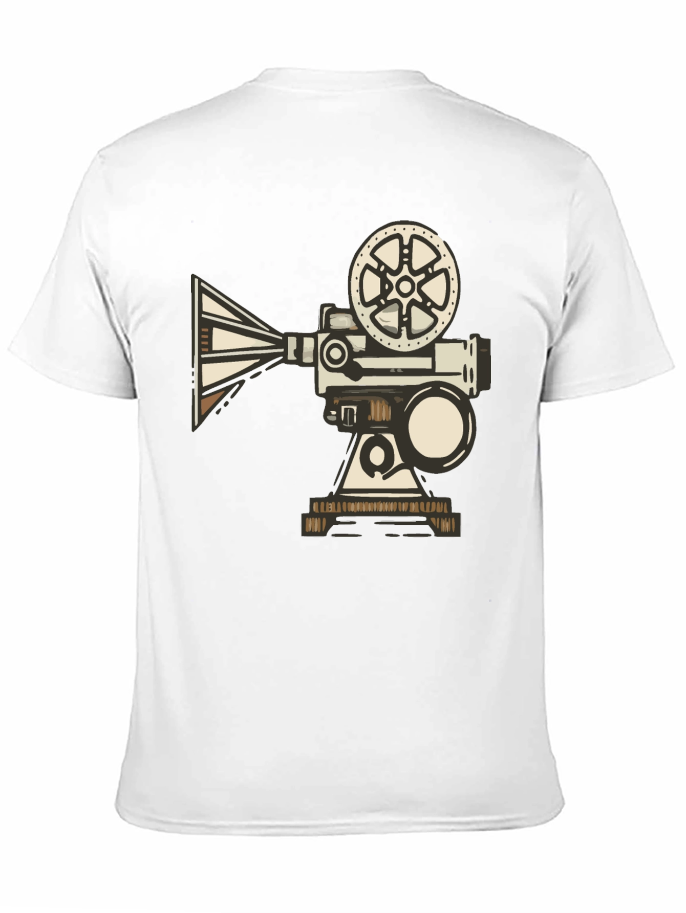 Retro Movie Projector T-Shirt - Black