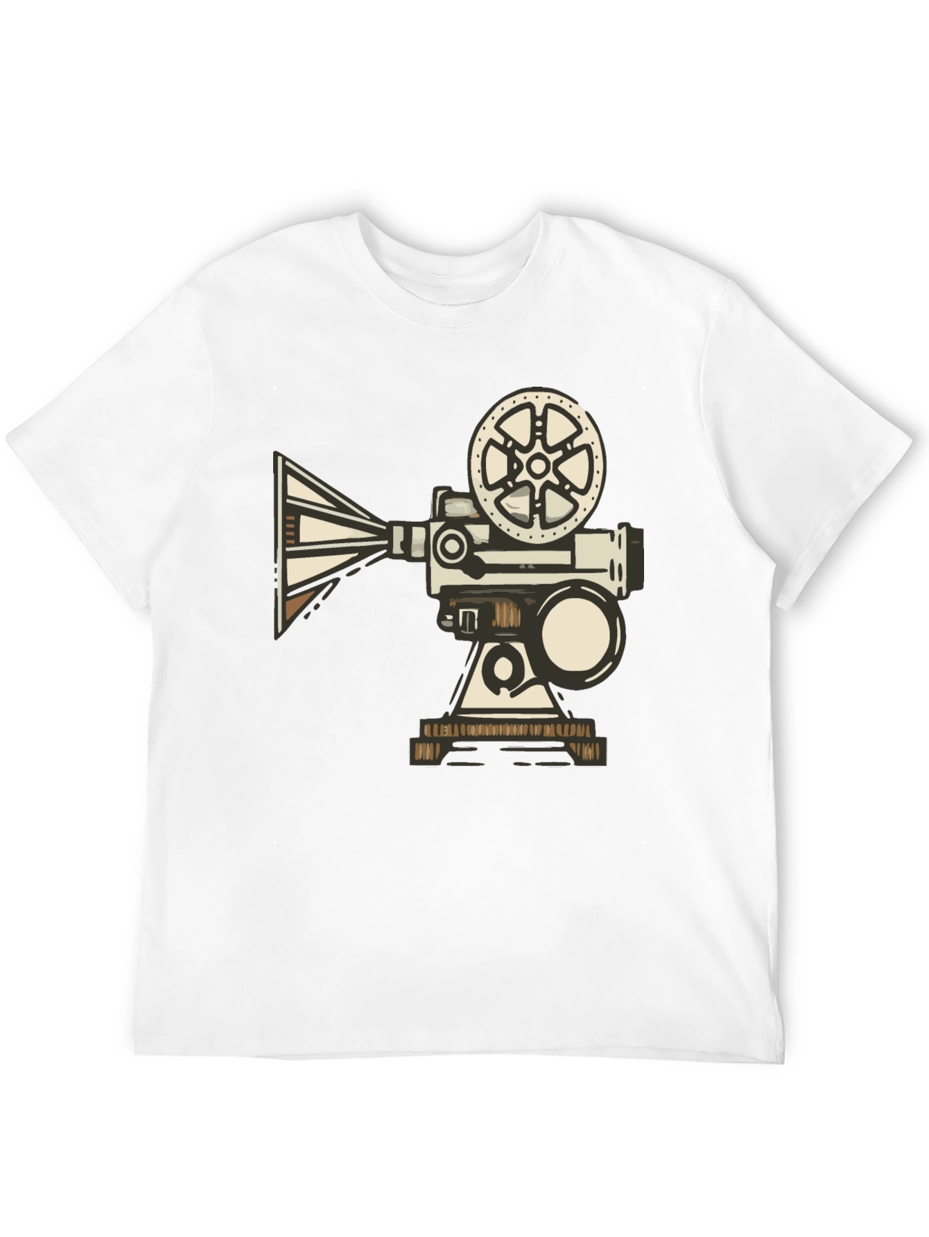 Retro Movie Projector T-Shirt - Black