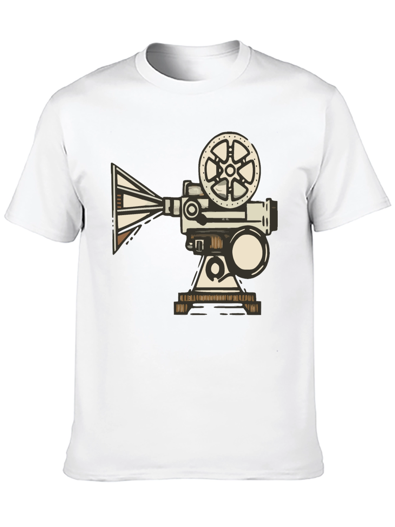 Retro Movie Projector T-Shirt - Black