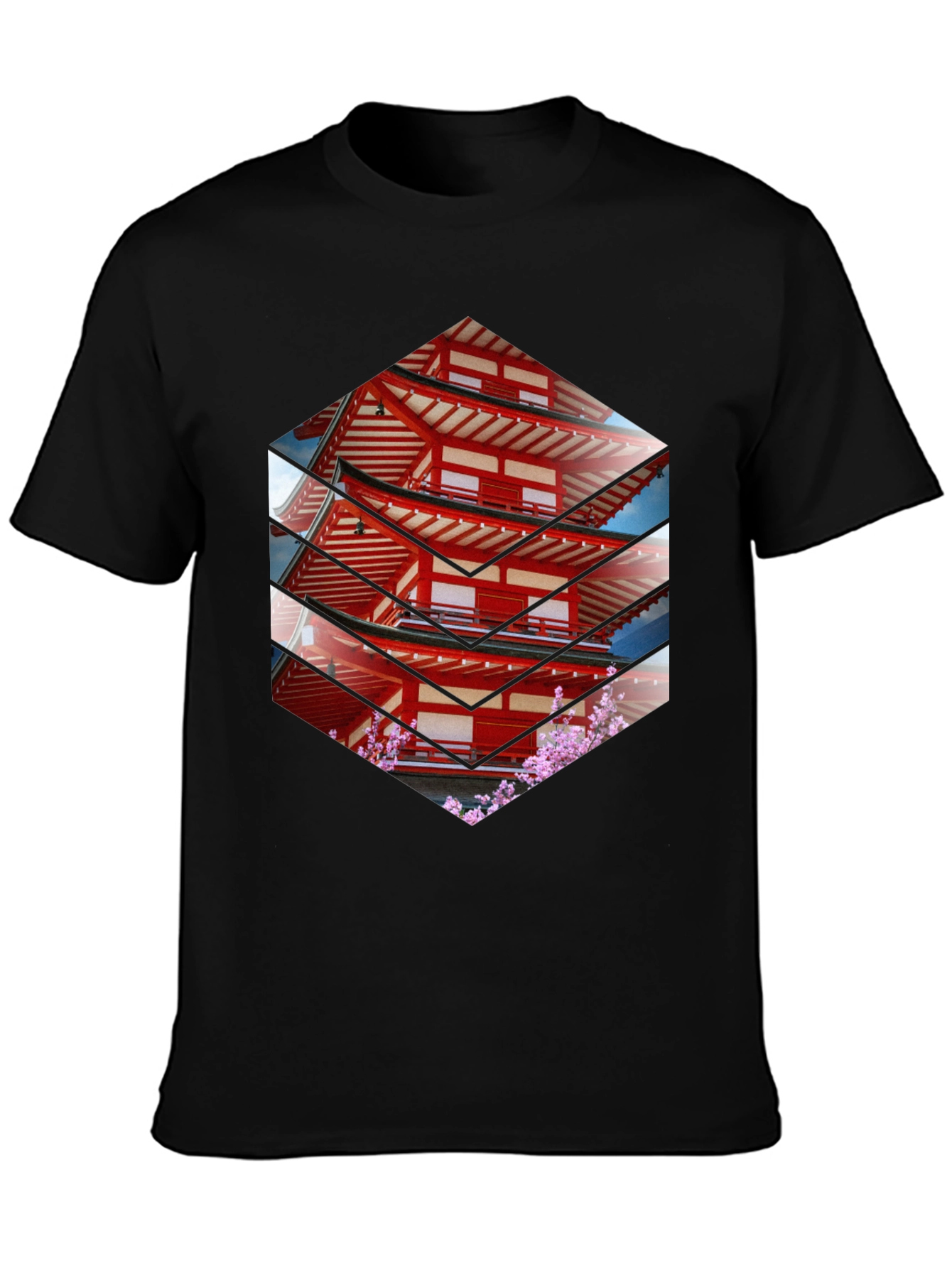 Japanese Pagoda T-Shirt - Unique Graphic Tee