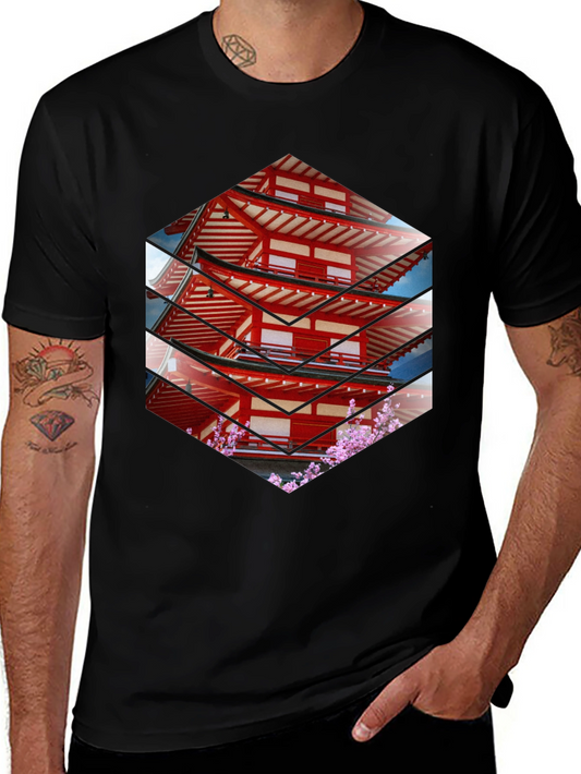 Japanese Pagoda T-Shirt - Unique Graphic Tee