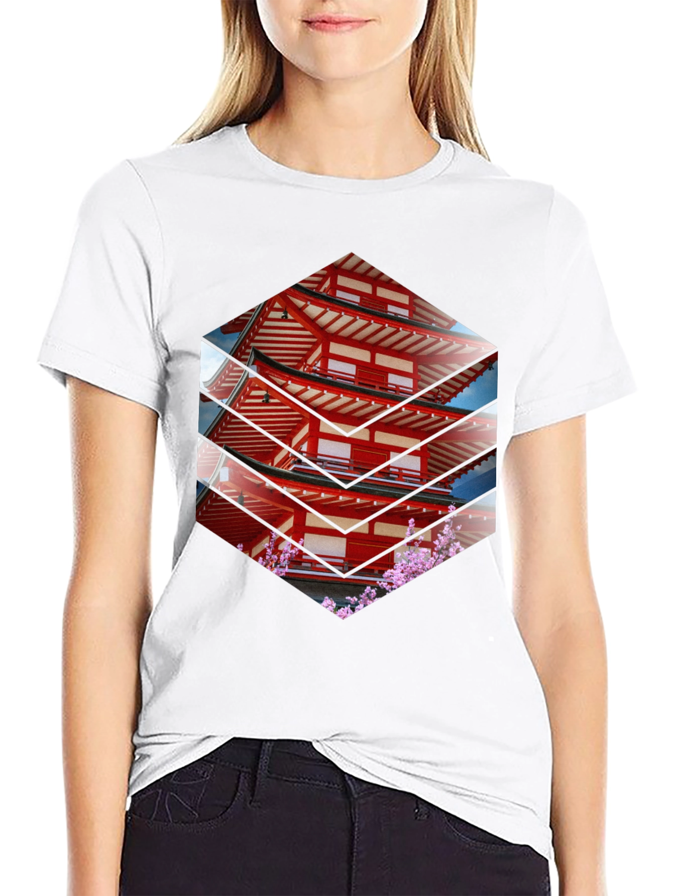 Japanese Pagoda T-Shirt - Unique Graphic Tee
