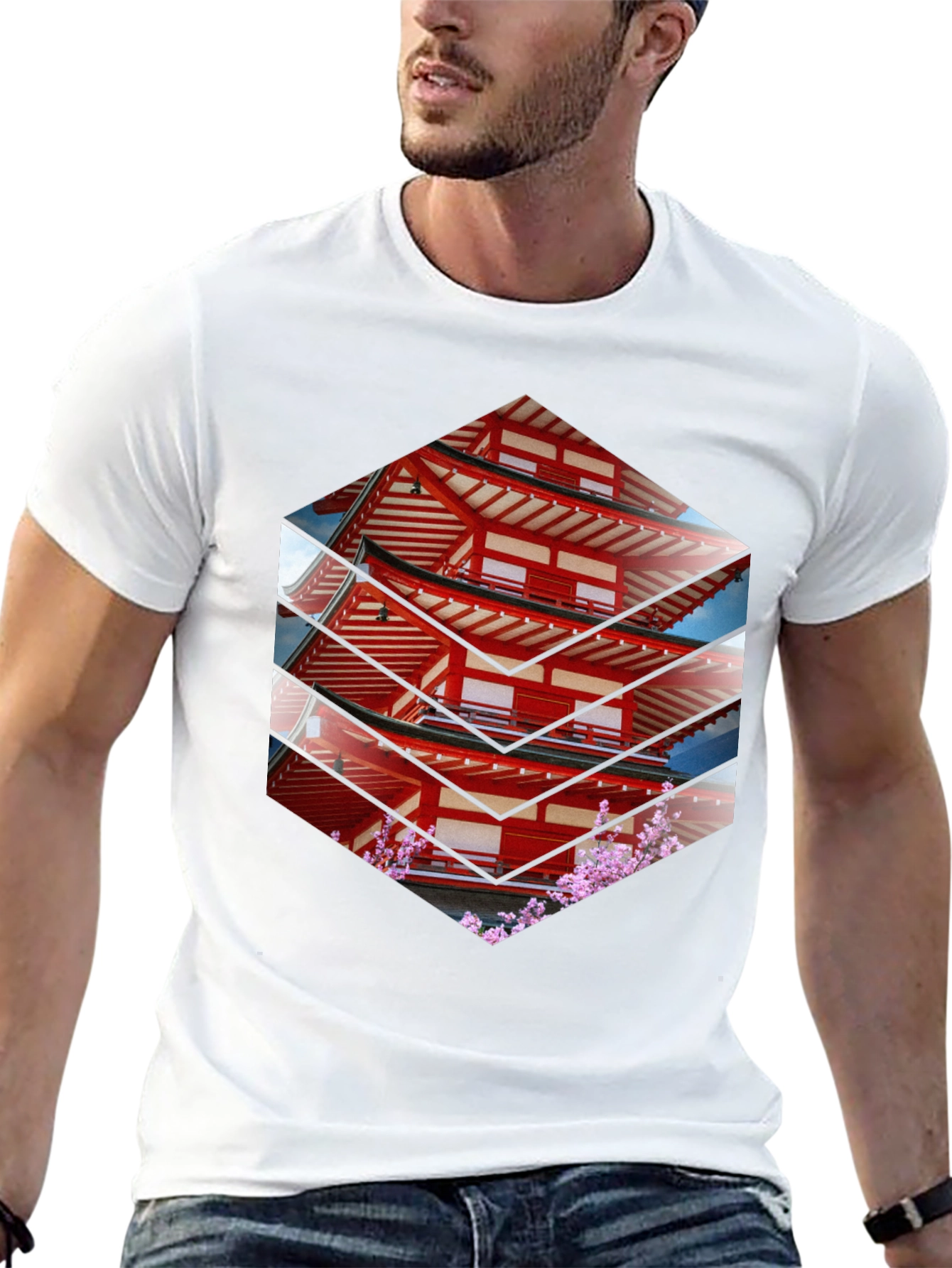 Japanese Pagoda T-Shirt - Unique Graphic Tee