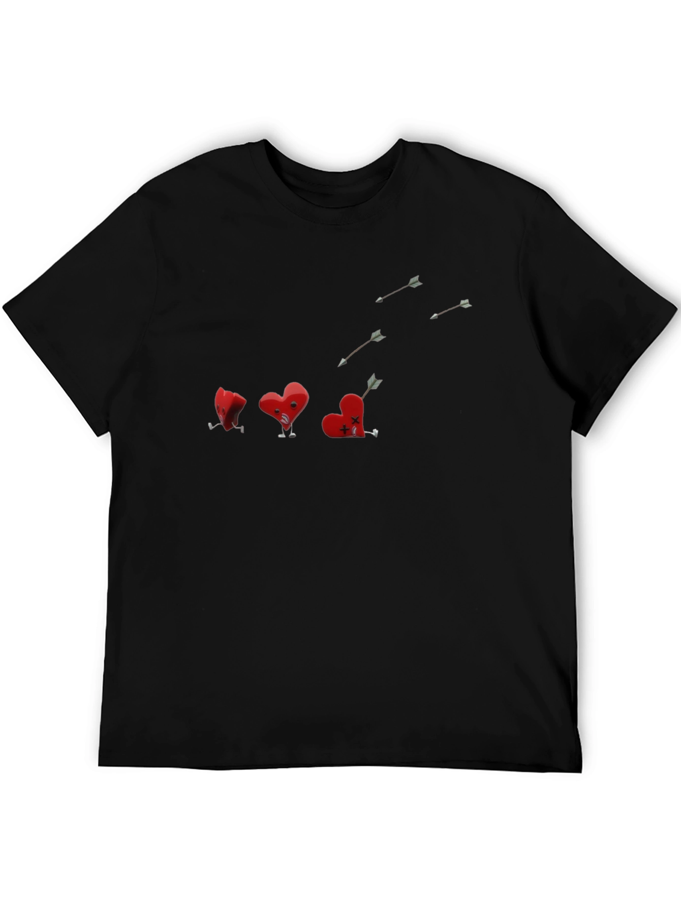 Wounded Heart Black Tee