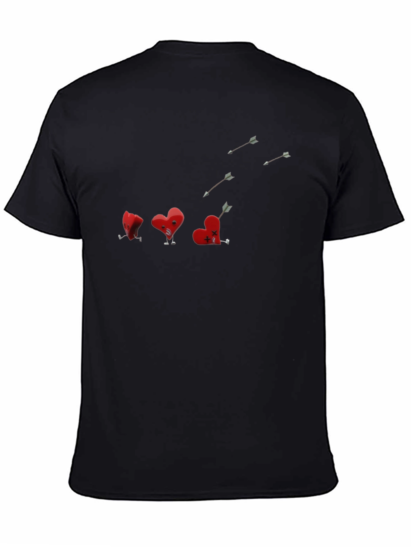 Wounded Heart Black Tee