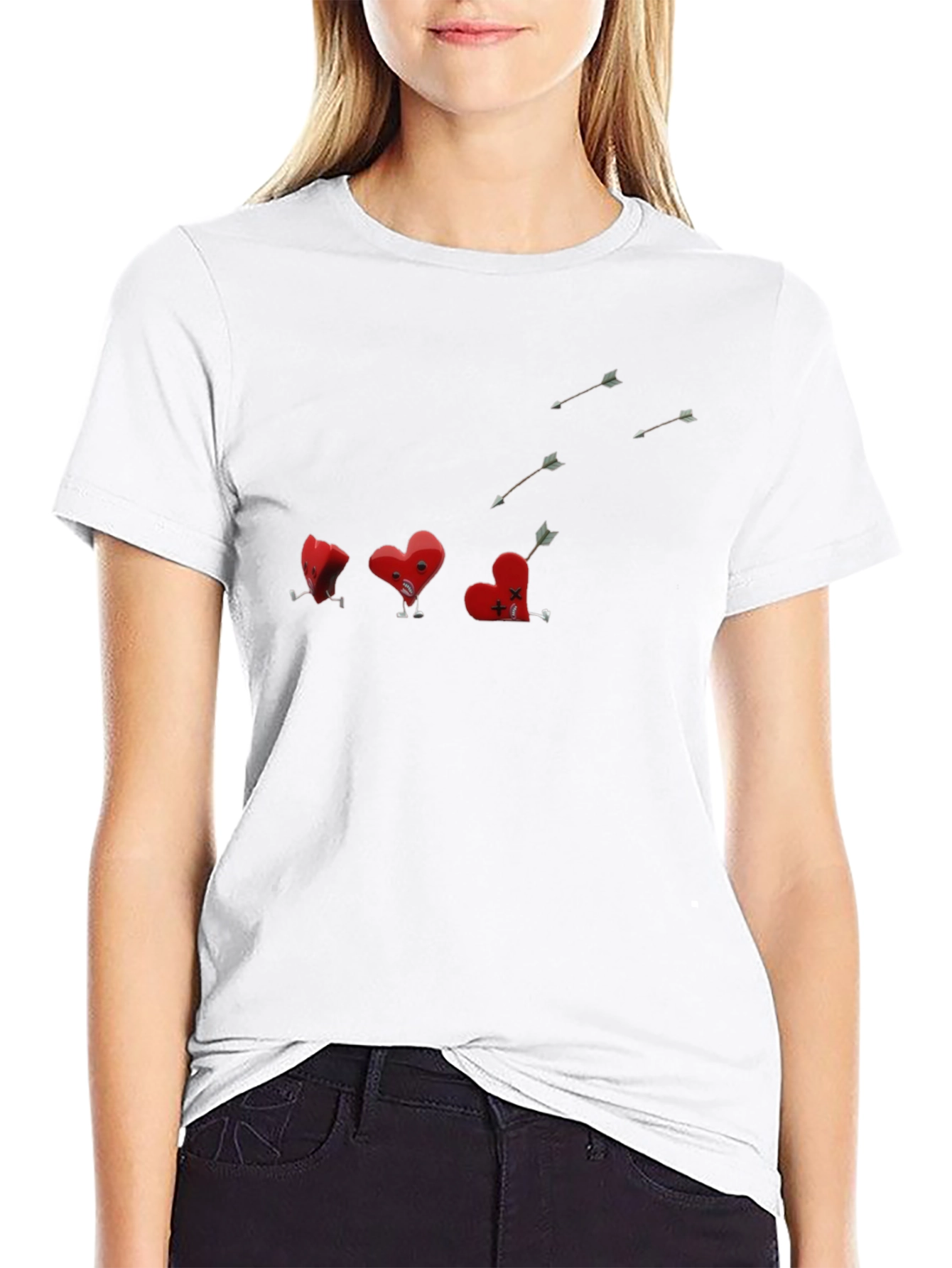 Wounded Heart Black Tee