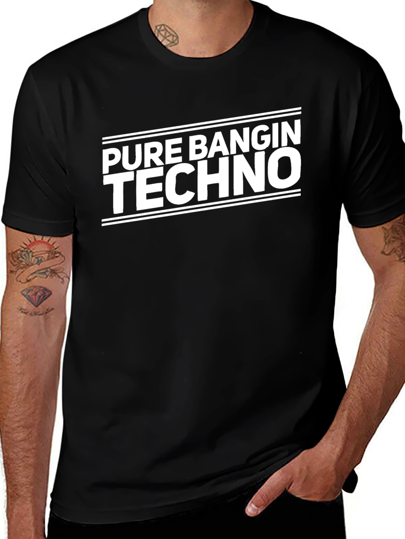 Pure Bangin Techno T-Shirt - Music Festival Rave Apparel
