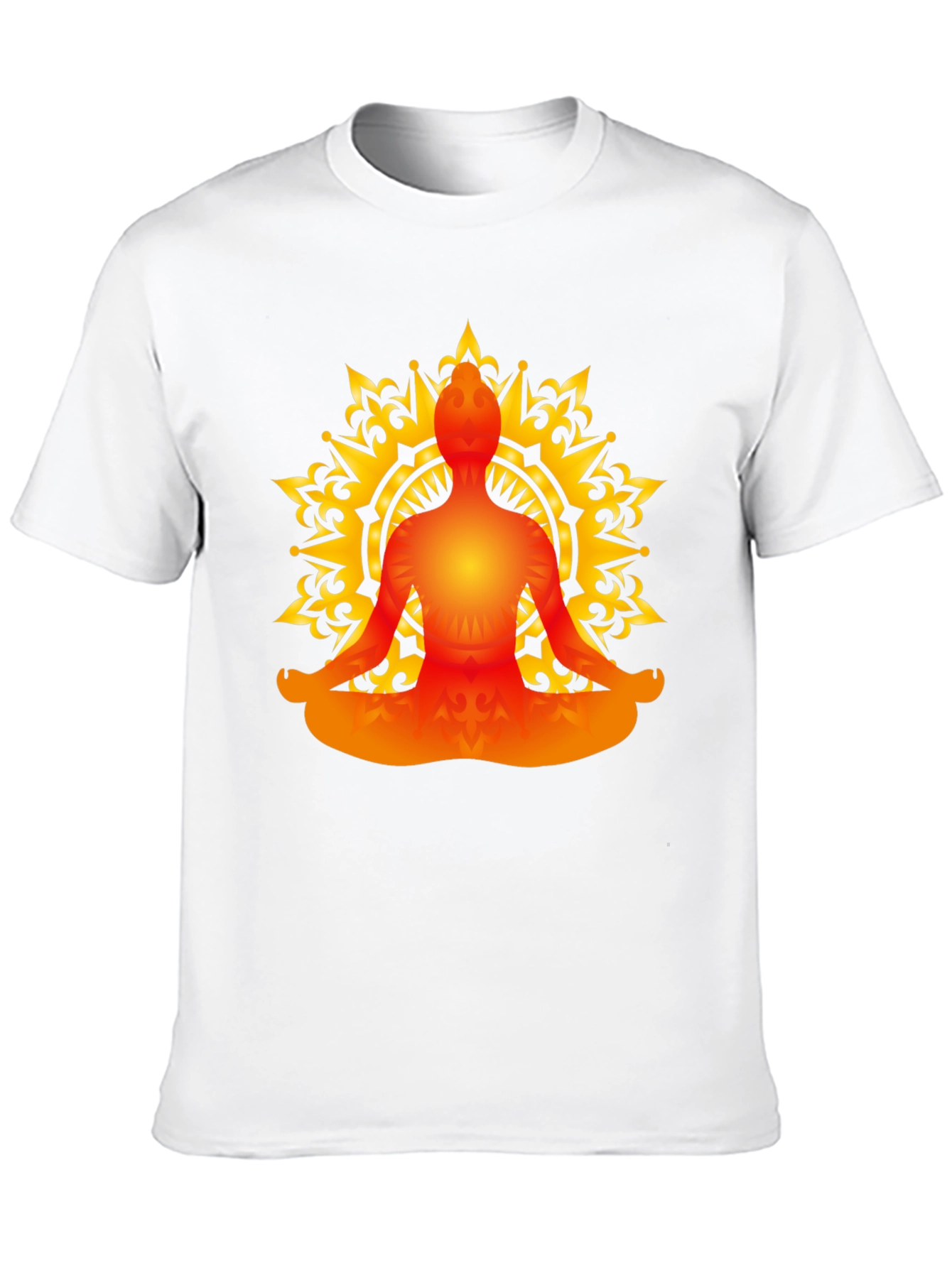 Meditative Mandala T-Shirt - Black