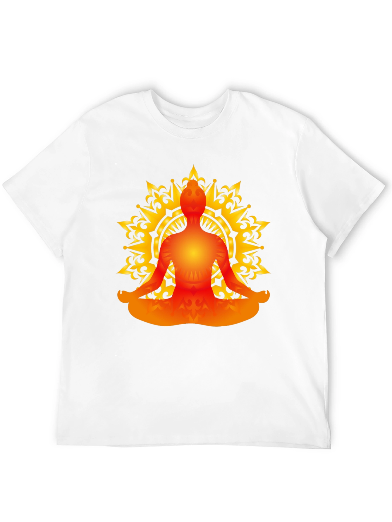 Meditative Mandala T-Shirt - Black
