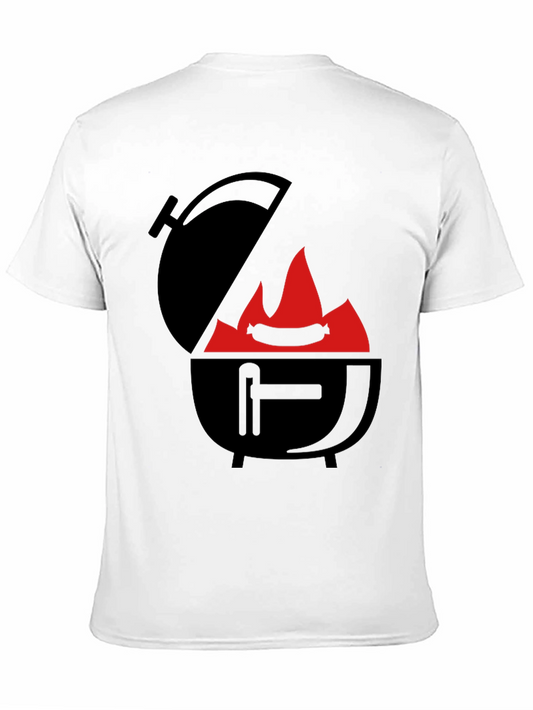 BBQ Grill & Sausage Graphic Tee - Summer Cookout Shirt