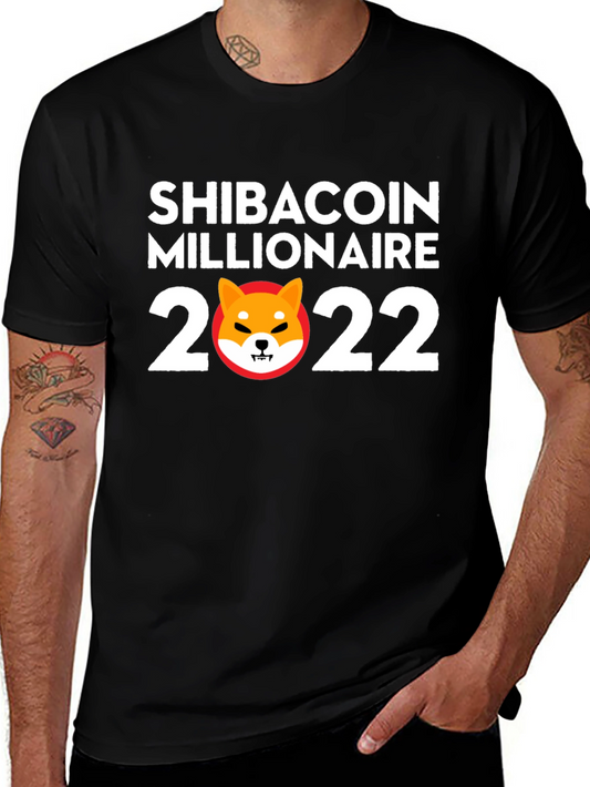 Shibacoin Millionaire 2022 Black T-Shirt
