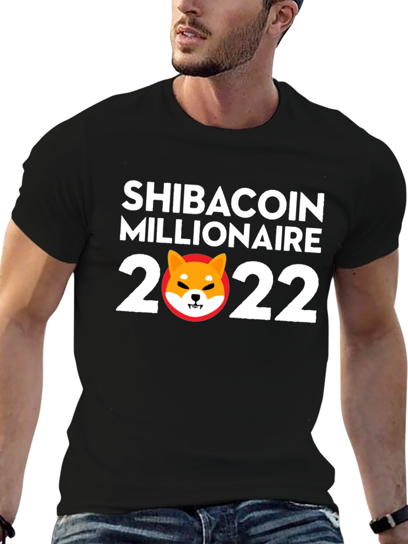 Shibacoin Millionaire 2022 Black T-Shirt