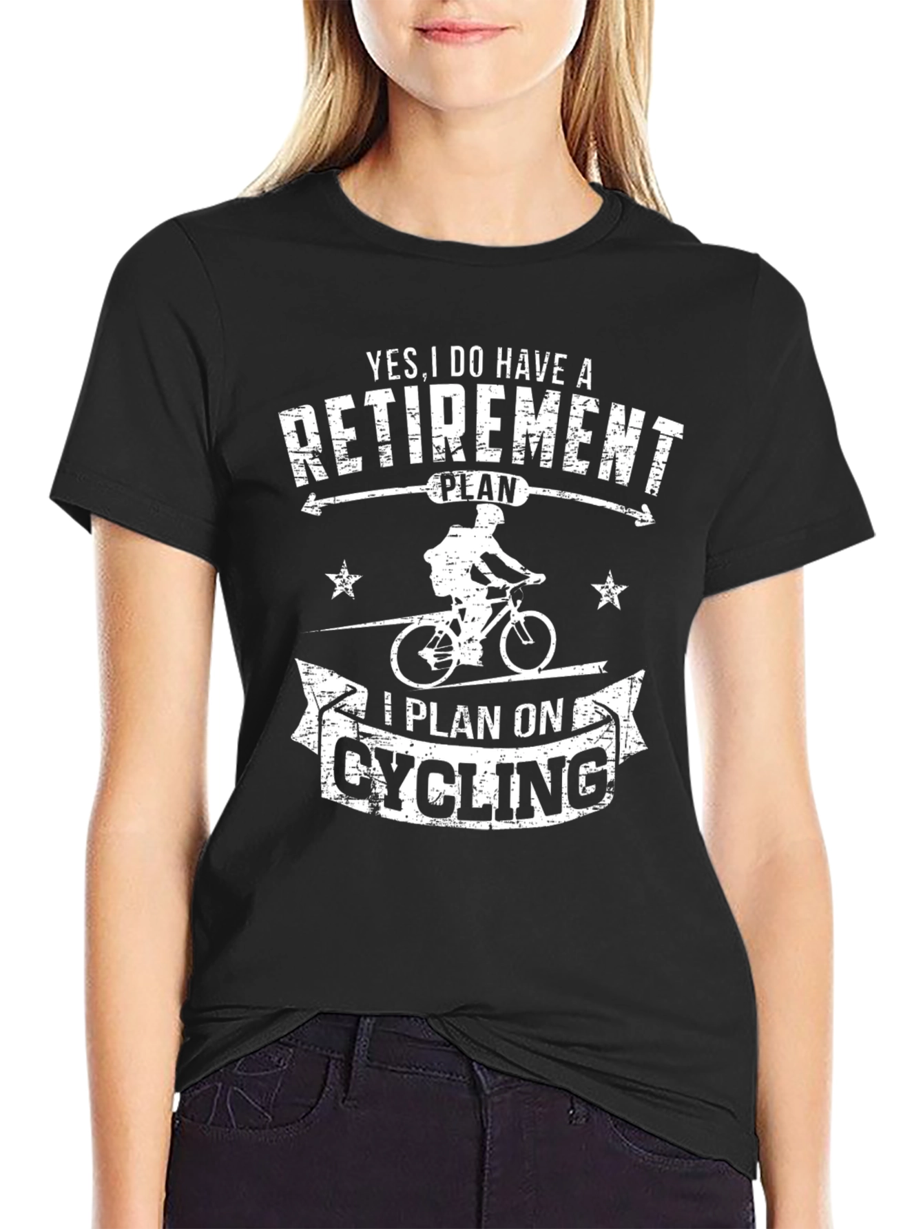 Retirement Cycling Plan Graphic T-Shirt
