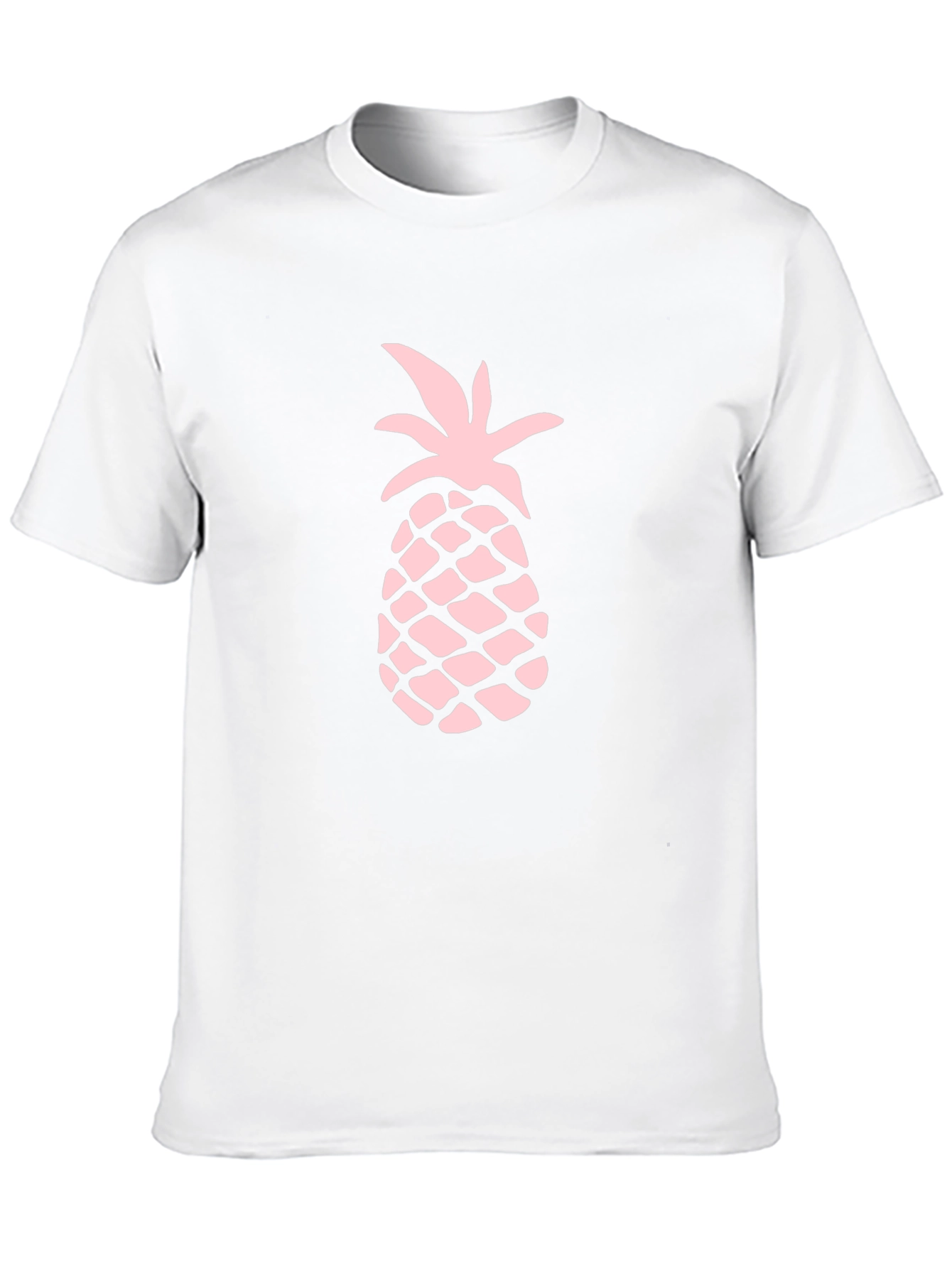 Pineapple Print Black T-Shirt - Tropical Summer Style