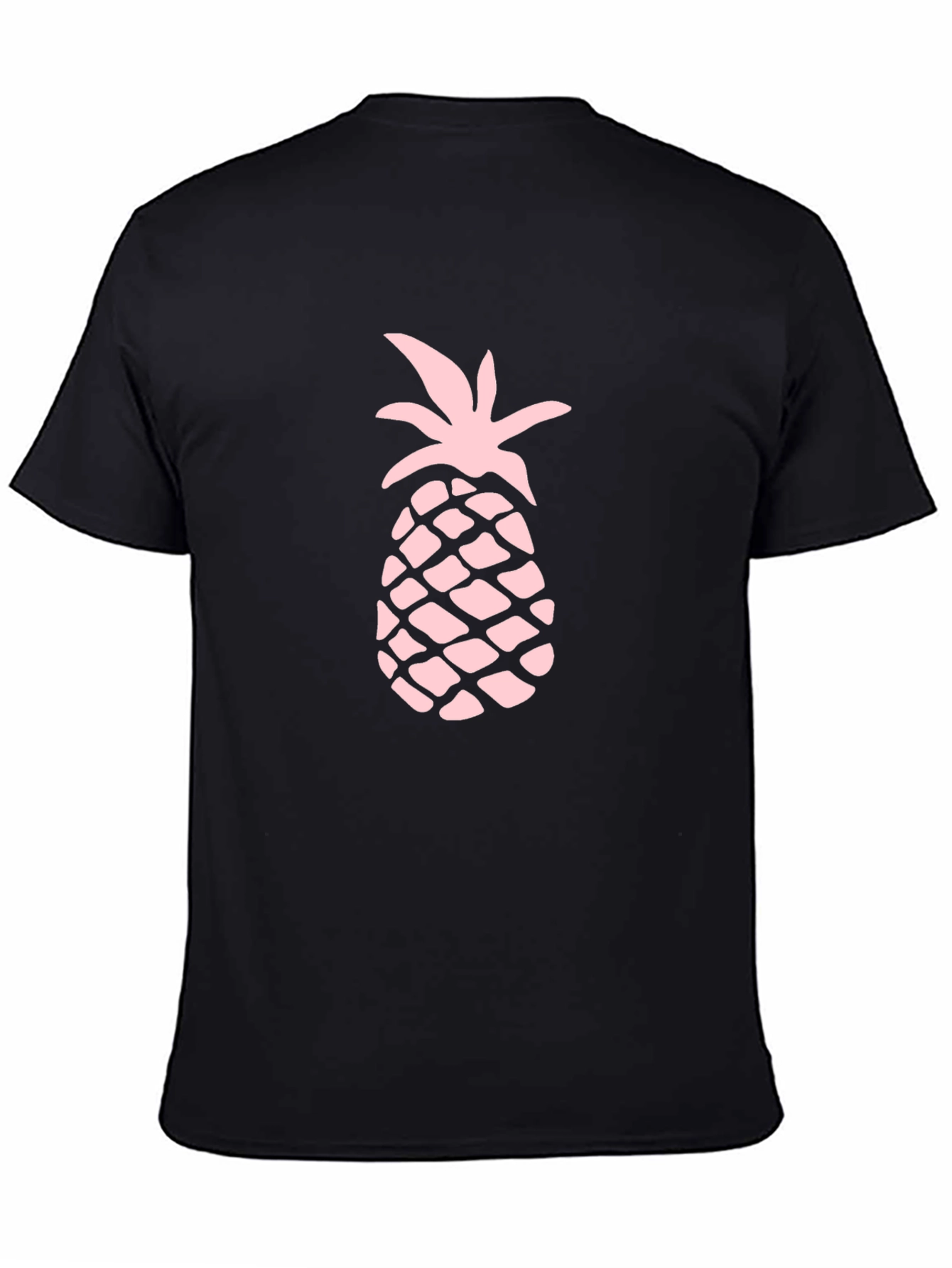 Pineapple Print Black T-Shirt - Tropical Summer Style