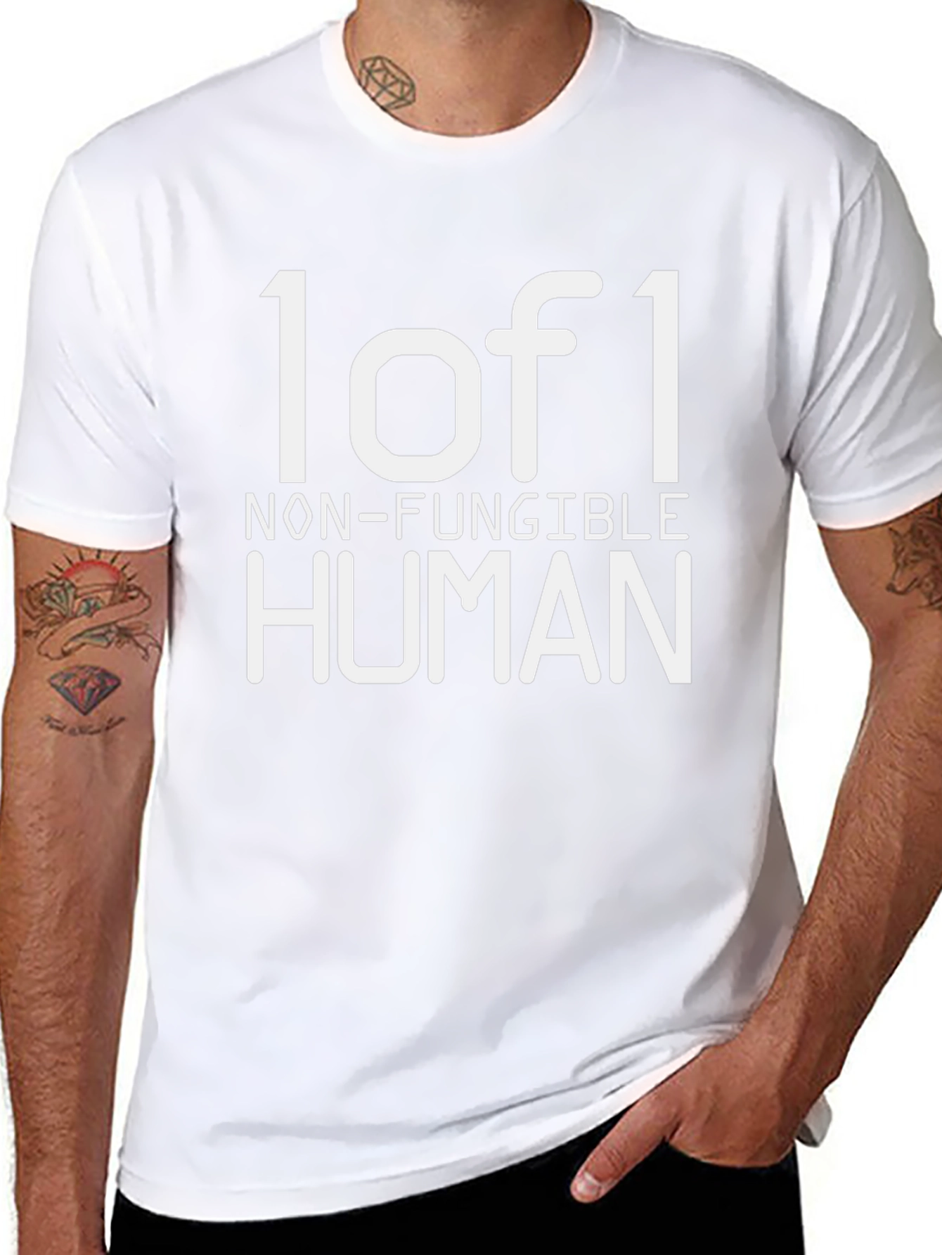 1 of 1 Non-Fungible Human T-Shirt