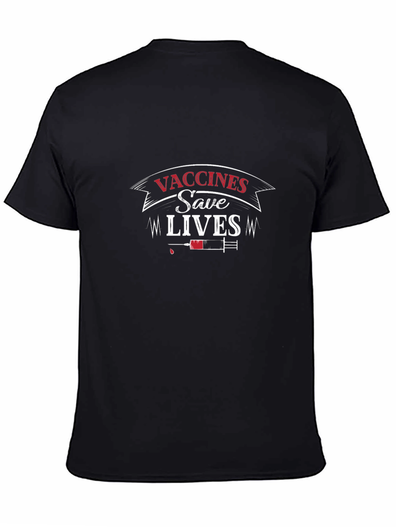 Vaccines Save Lives Black T-Shirt