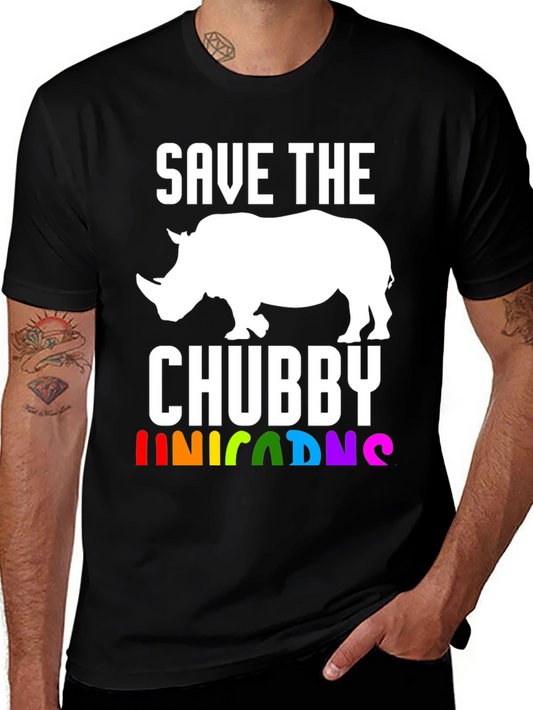 Save the Chubby Unicorns Rhino T-Shirt