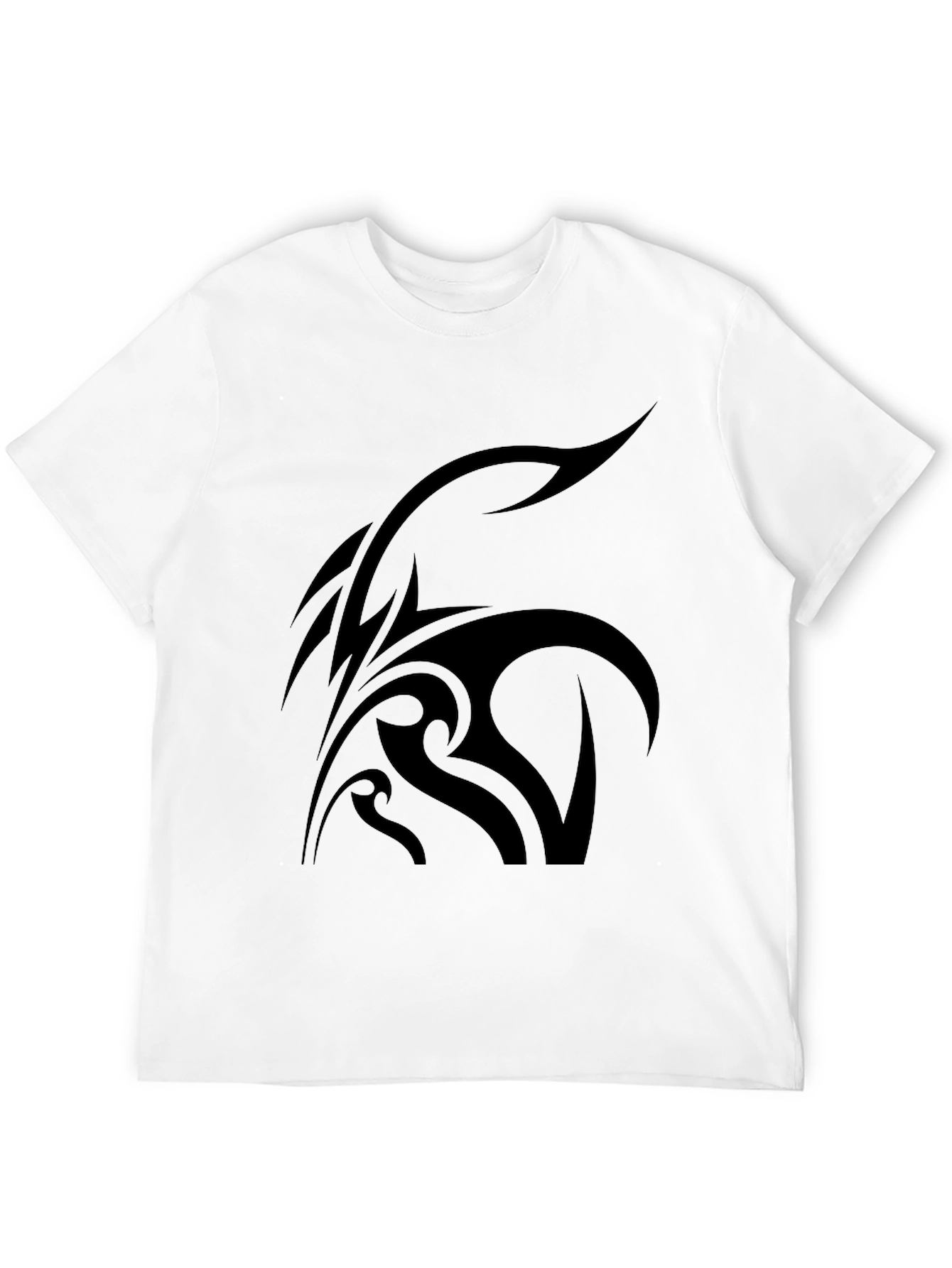 Tribal Design Black T-Shirt