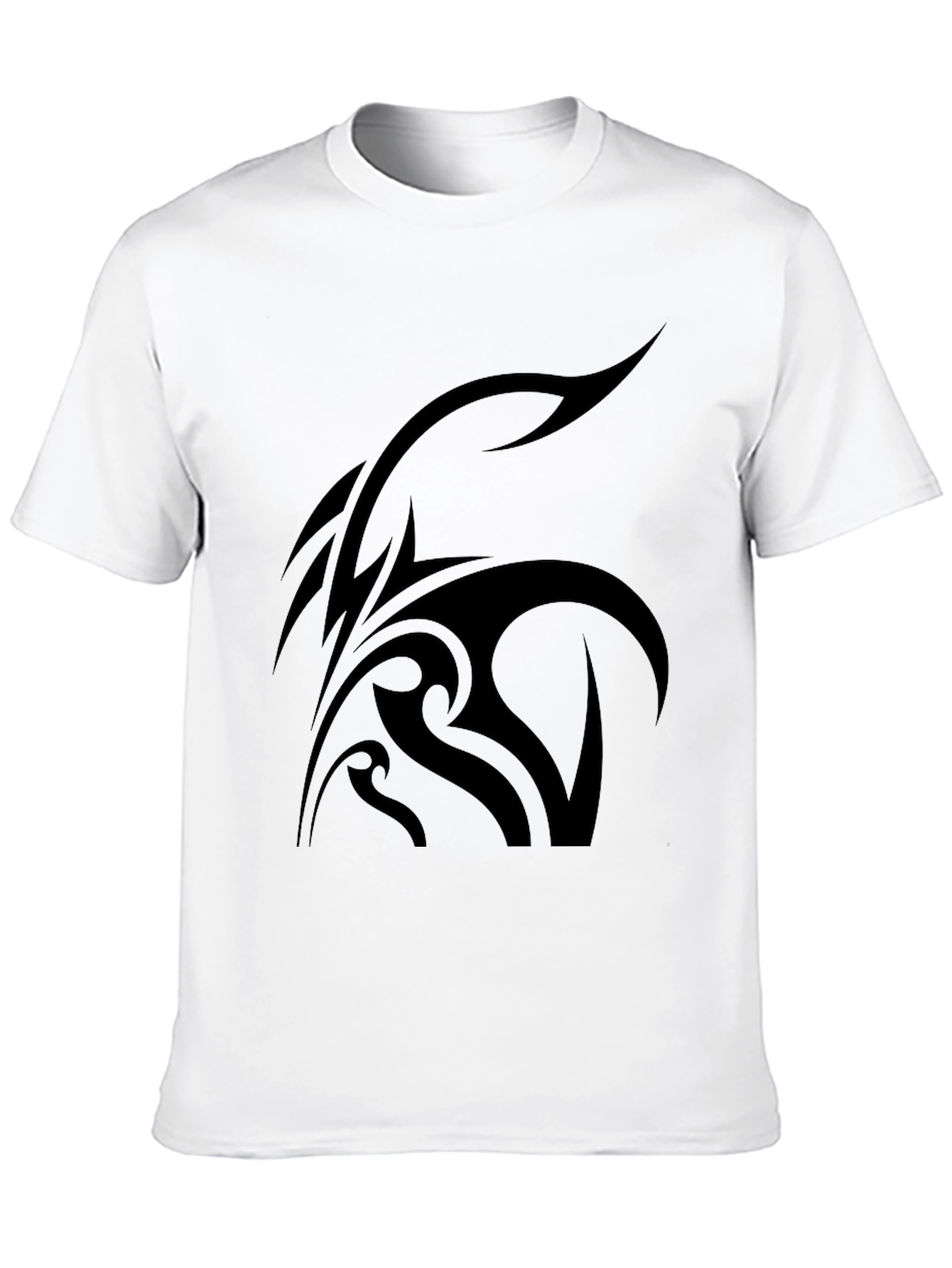 Tribal Design Black T-Shirt