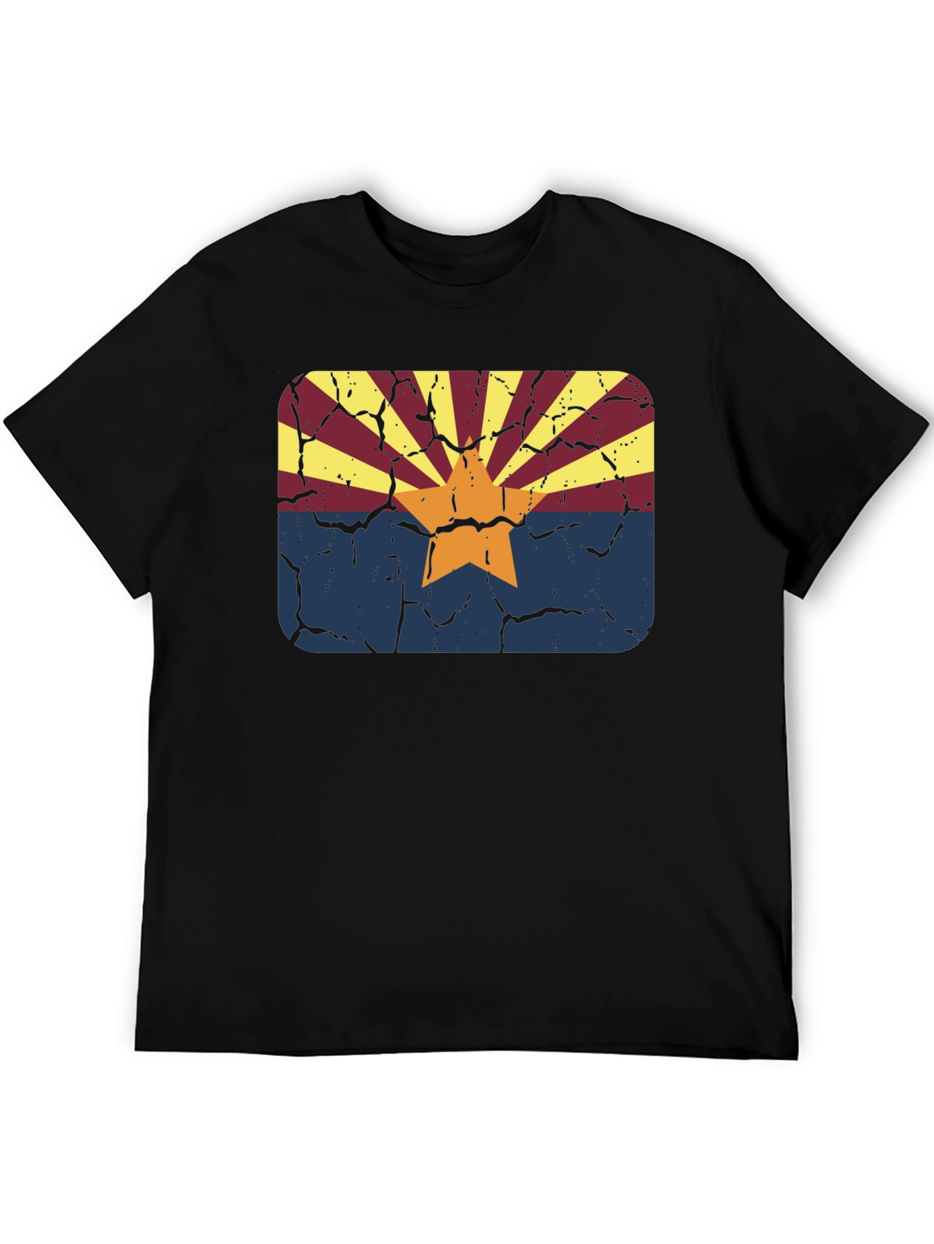 Arizona Flag Graphic Tee - Distressed Retro Style