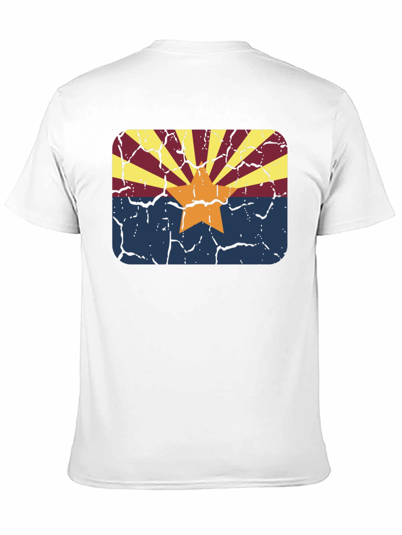 Arizona Flag Graphic Tee - Distressed Retro Style