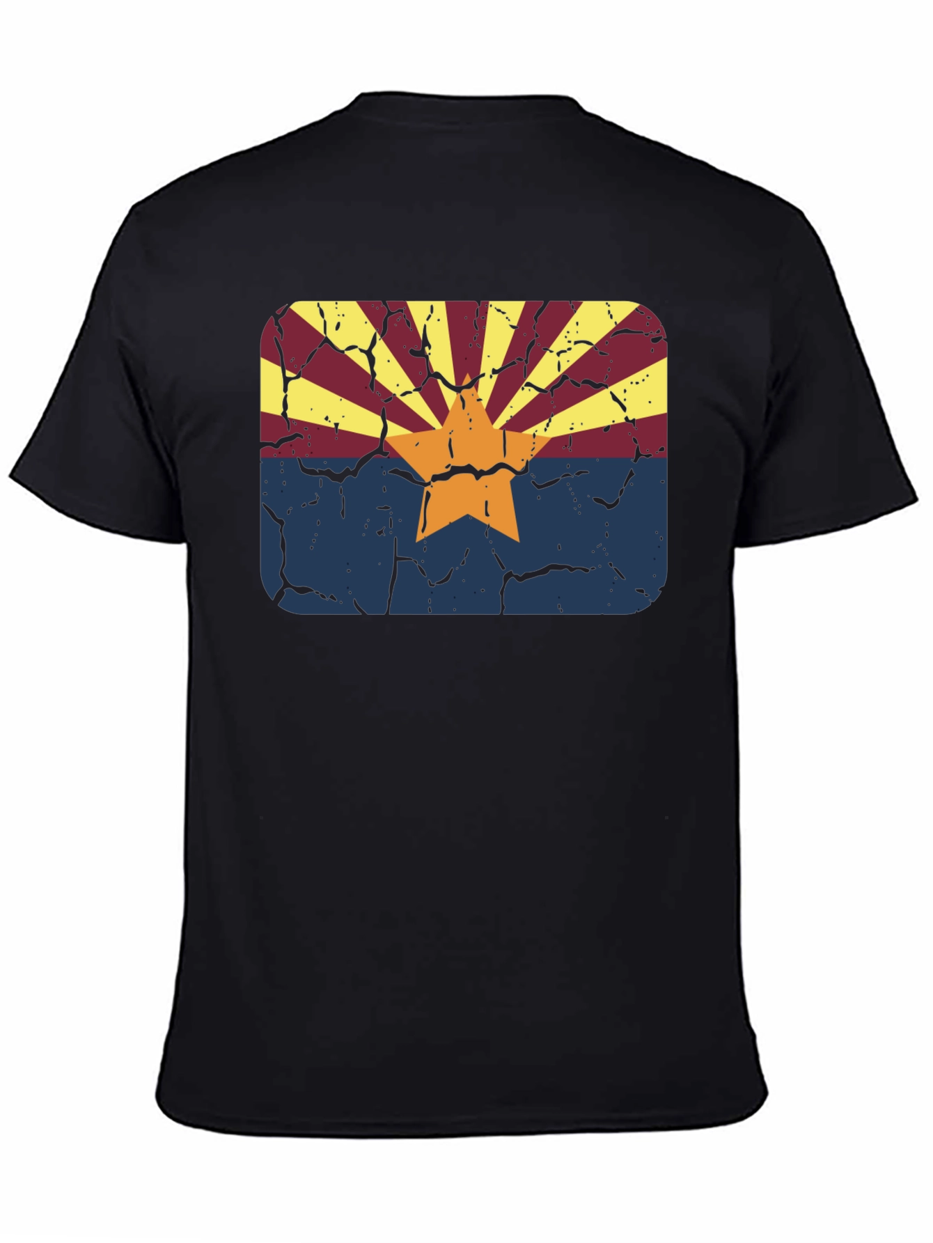 Arizona Flag Graphic Tee - Distressed Retro Style