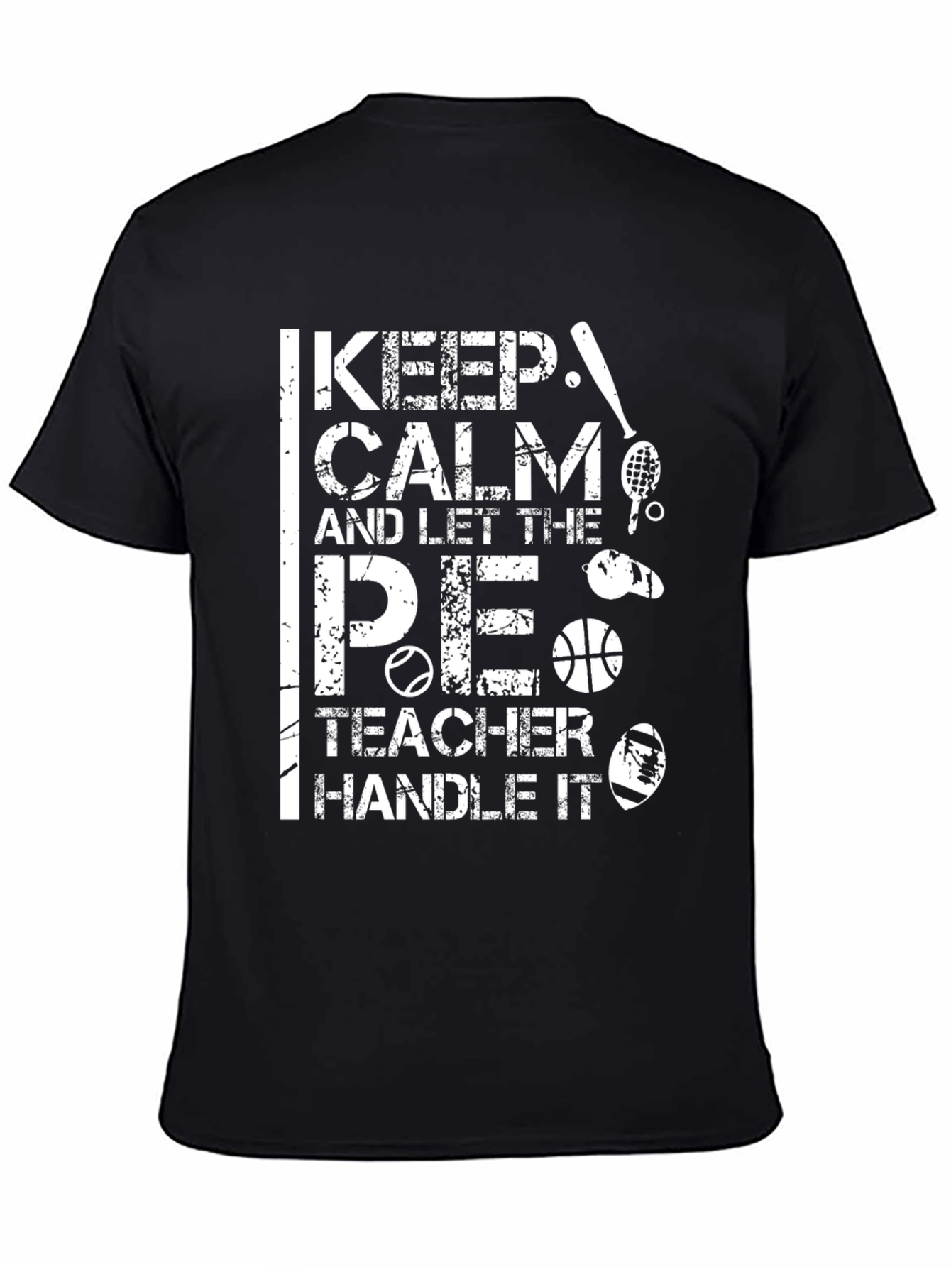 Keep Calm P.E. Teacher Graphic Tee