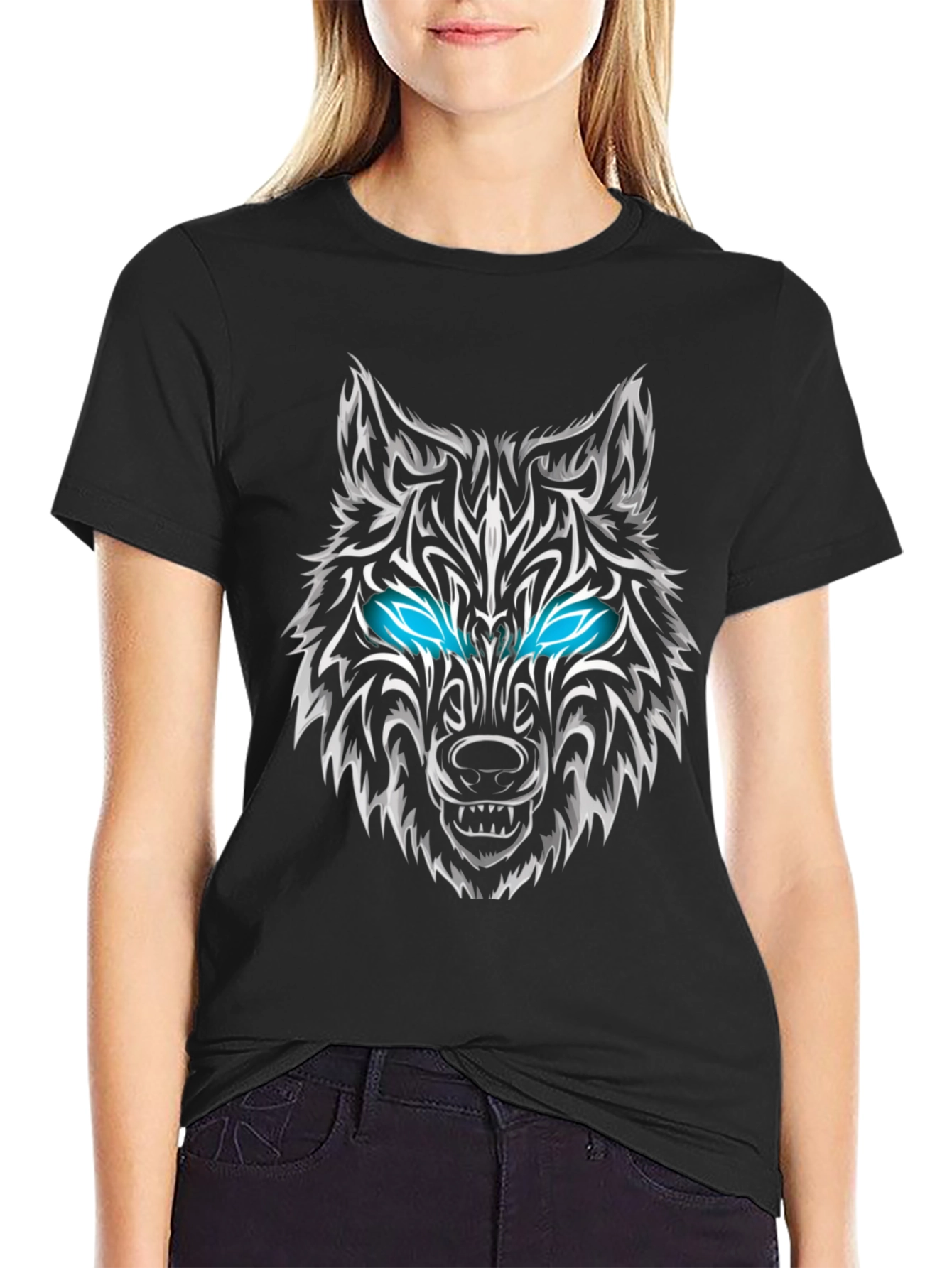 Wolf Graphic Tee - Black T-Shirt