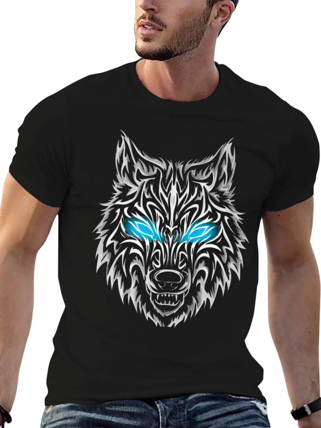Wolf Graphic Tee - Black T-Shirt