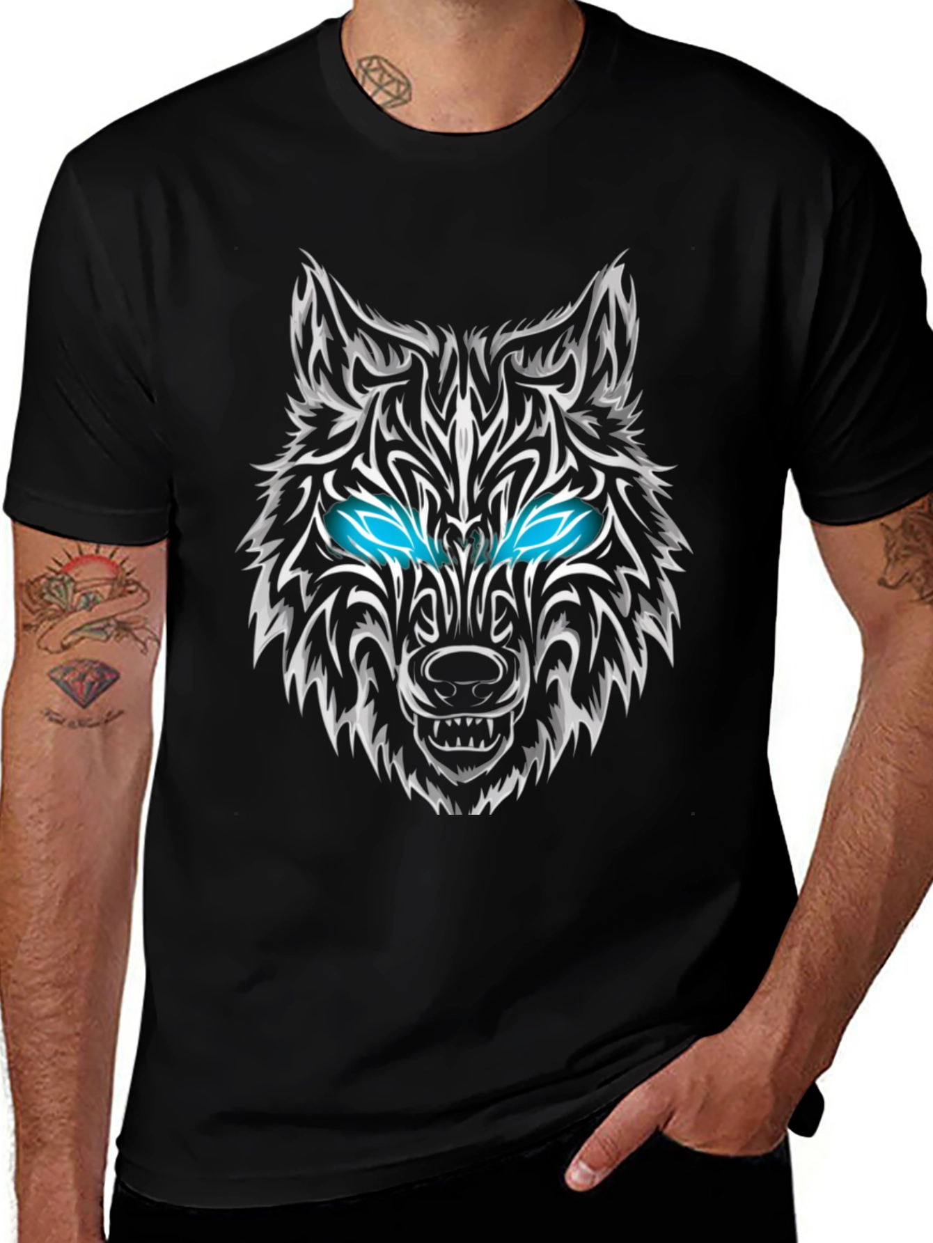 Wolf Graphic Tee - Black T-Shirt