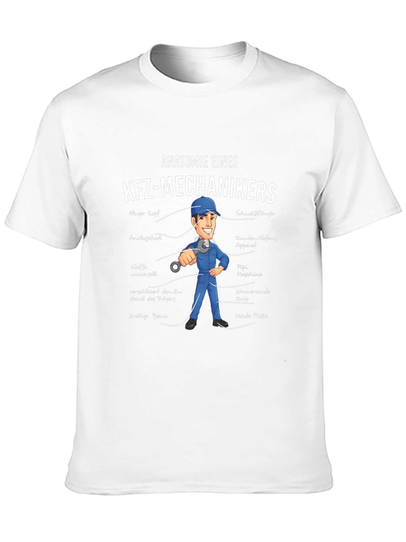 Anatomie Eines KFZ-Mechanikers T-Shirt