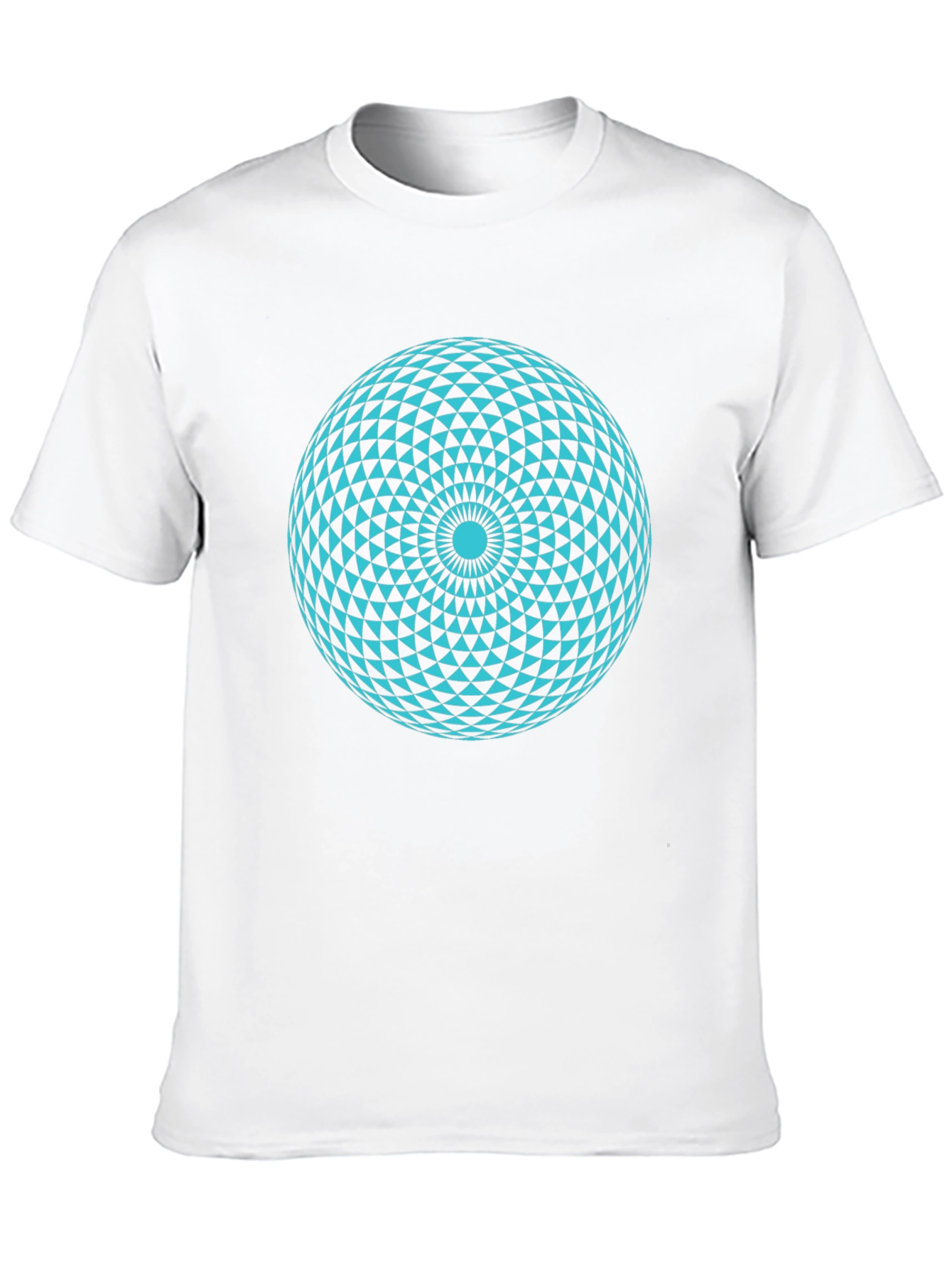 Geometric Sphere Graphic Tee - Modern Black T-Shirt
