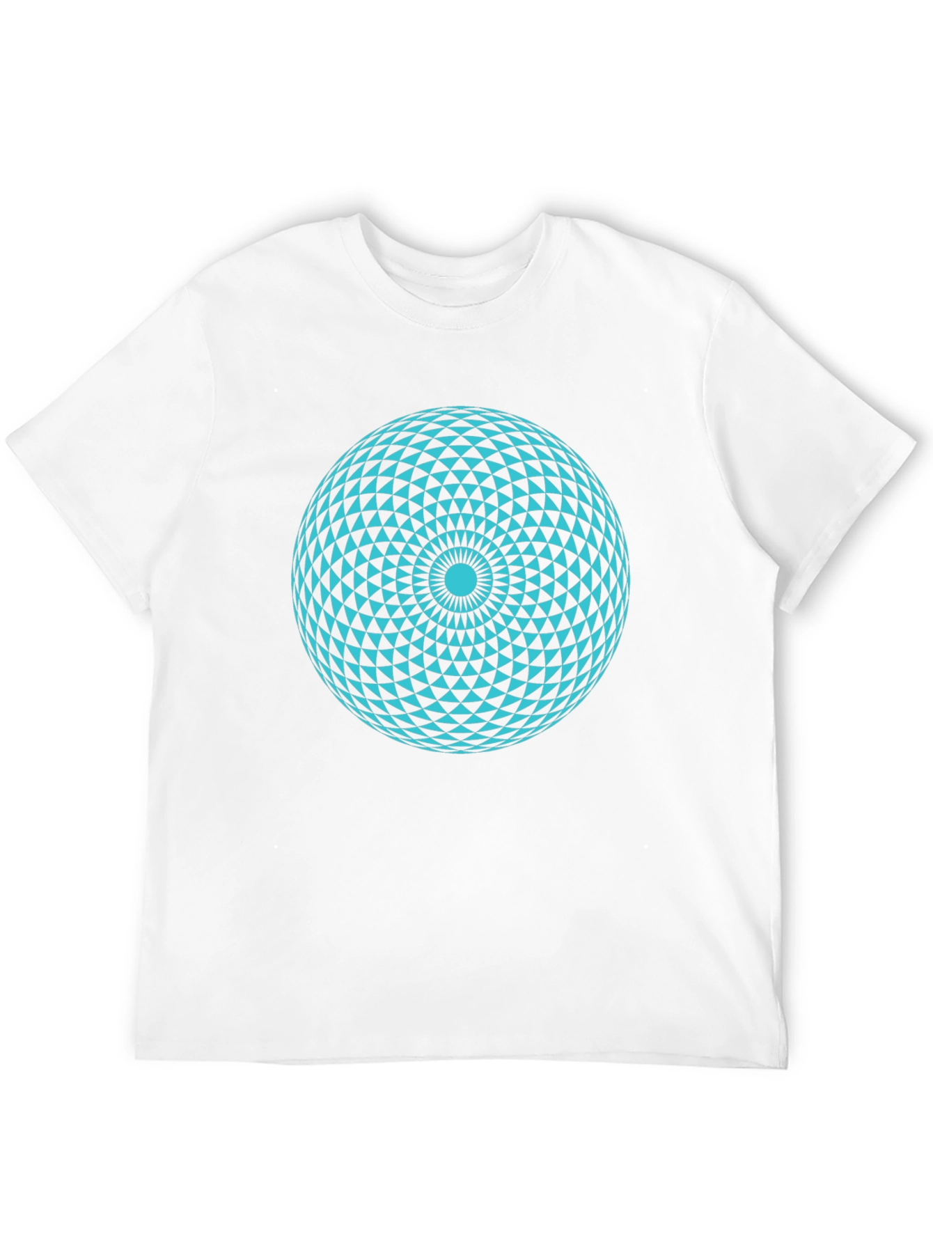 Geometric Sphere Graphic Tee - Modern Black T-Shirt