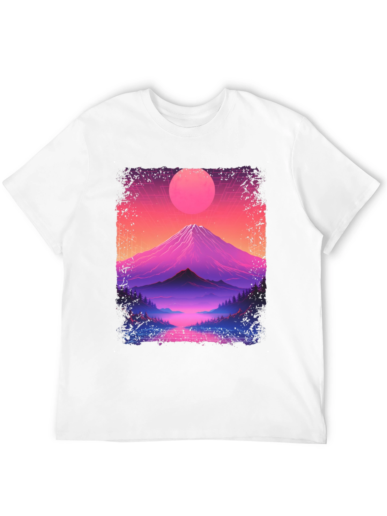Retro Sunset Mountain T-Shirt