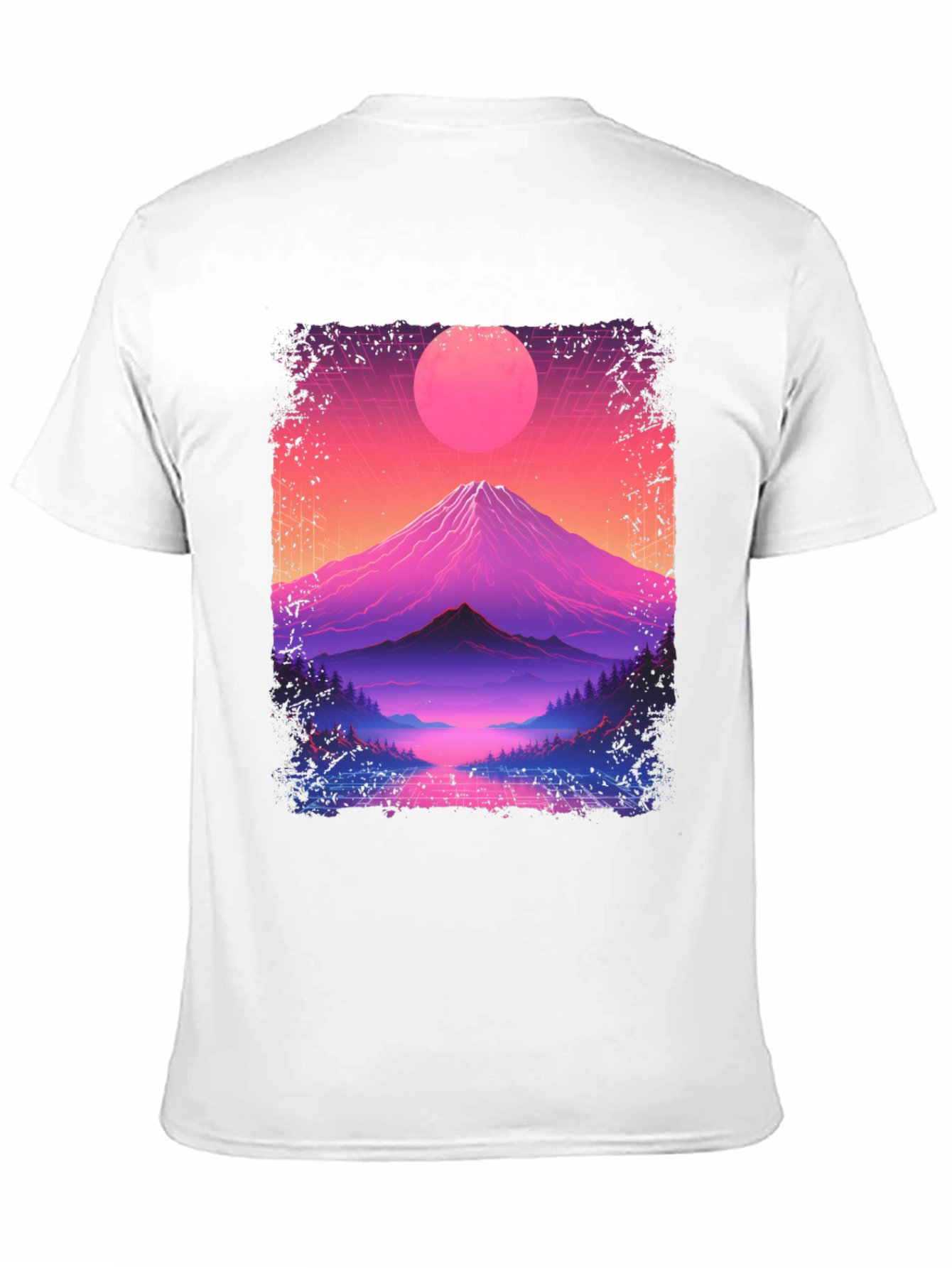 Retro Sunset Mountain T-Shirt