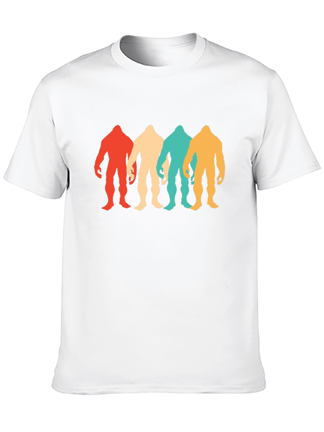 Retro Bigfoot Silhouette Graphic Tee - Black