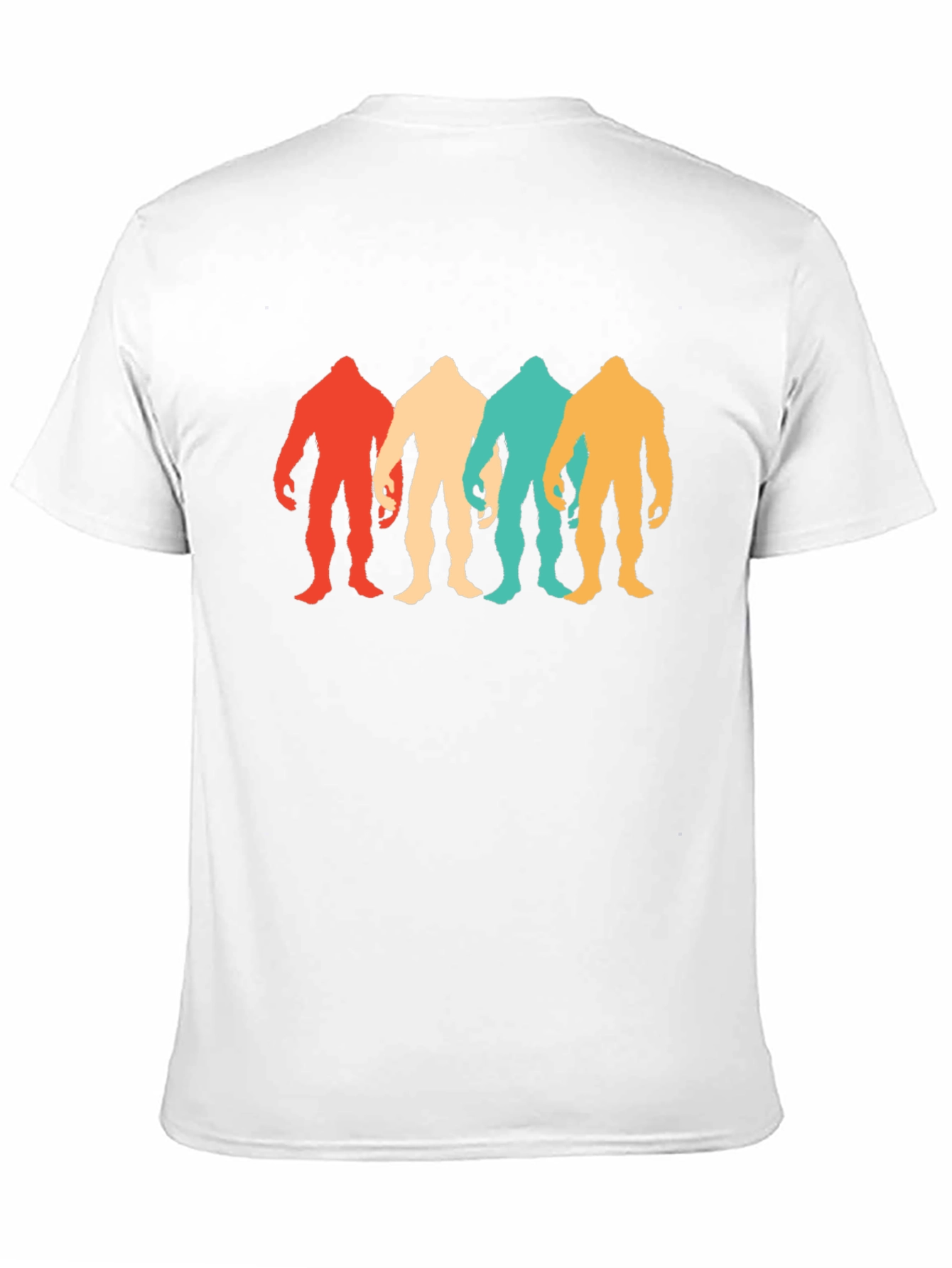 Retro Bigfoot Silhouette Graphic Tee - Black
