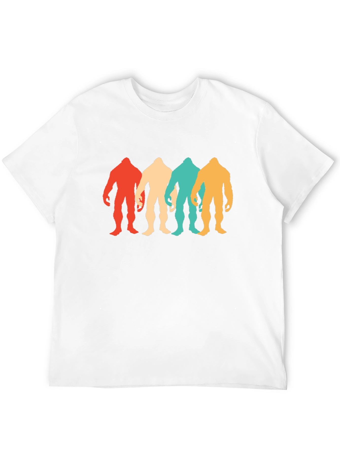 Retro Bigfoot Silhouette Graphic Tee - Black